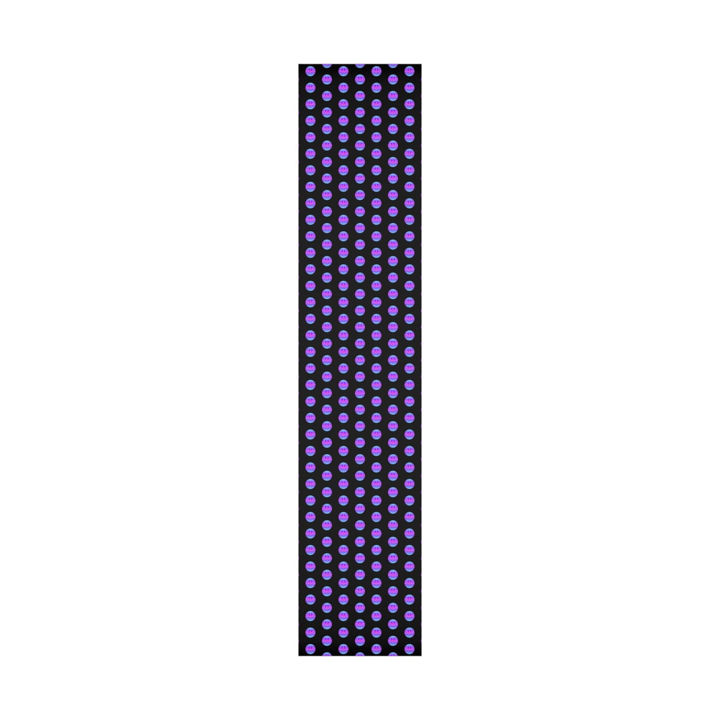 Aesthetic Gift Wrap Paper, Pink Smile Face Gift Wrap Paper, Blue Purple Smile Wrapping Paper, Pastel Christmas Paper, Black Purple Holiday