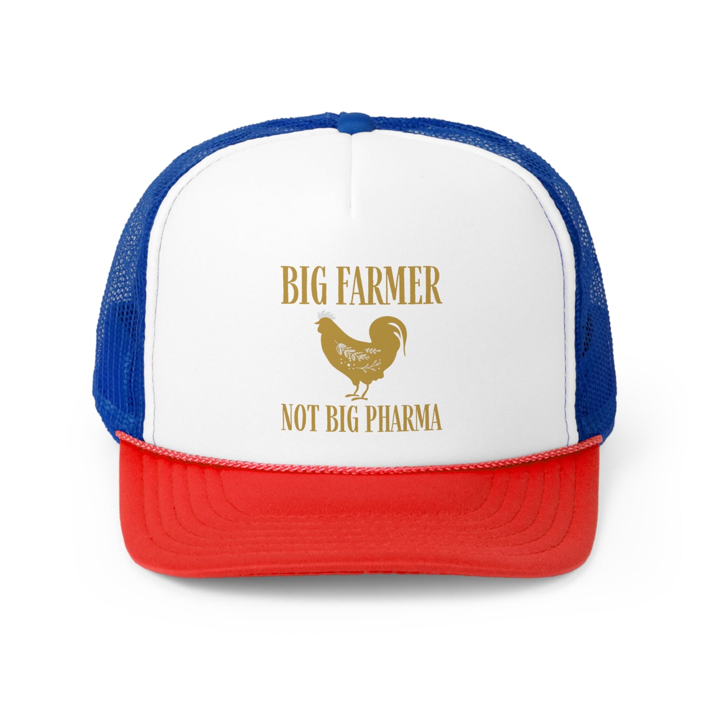 Big Farmer Not Big Pharma Hat, Anti Pharma Graphic Trucker Hat, Baseball Hat, Farmer Hat, Natural Produce Hat,