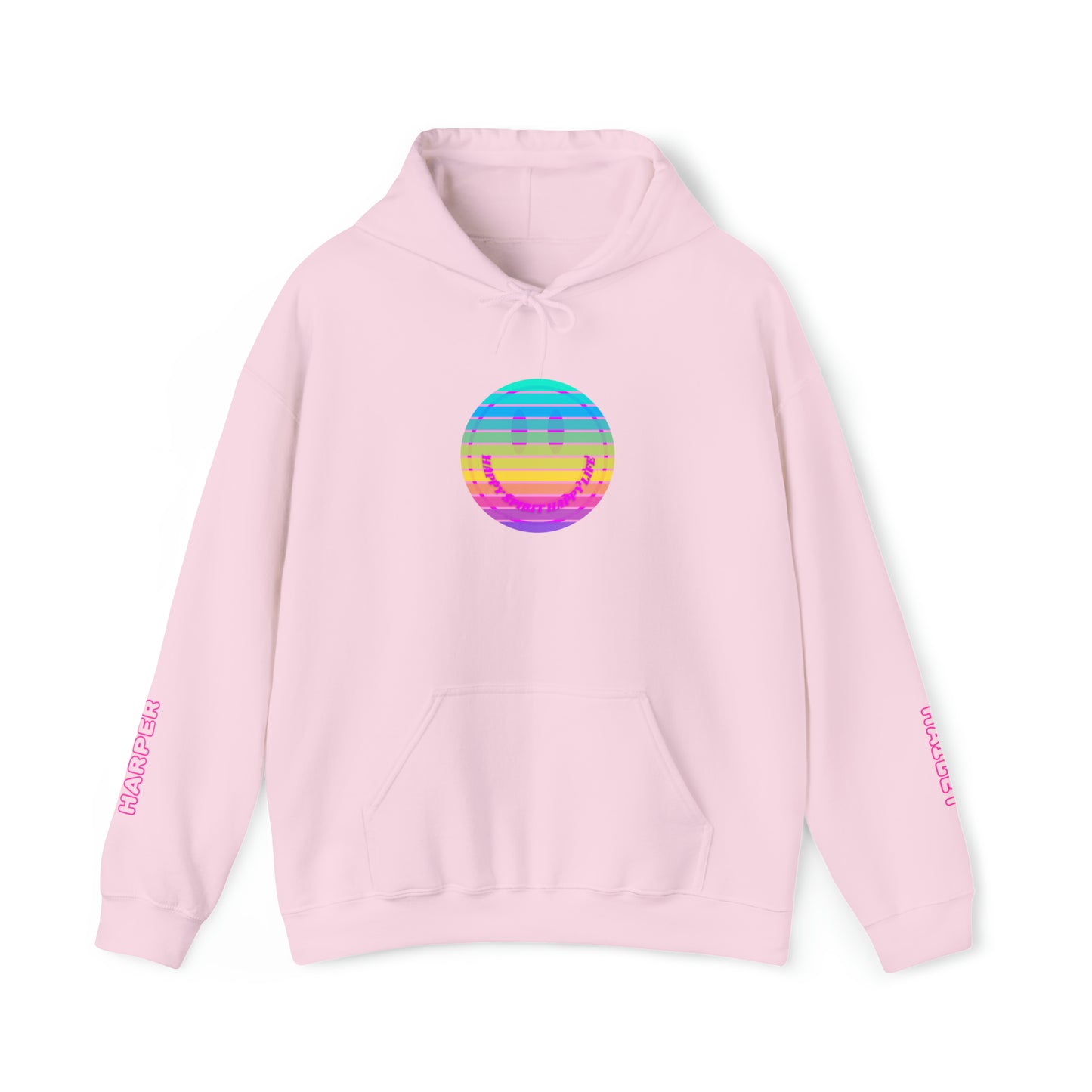 Personalized Name Hoodie, Aesthetic Hoodie, Happy Spirit Happy Life, Smile Hoodie, Happy Mind Hoodie, Mental Health Hoodie, Rainbow Hoodie
