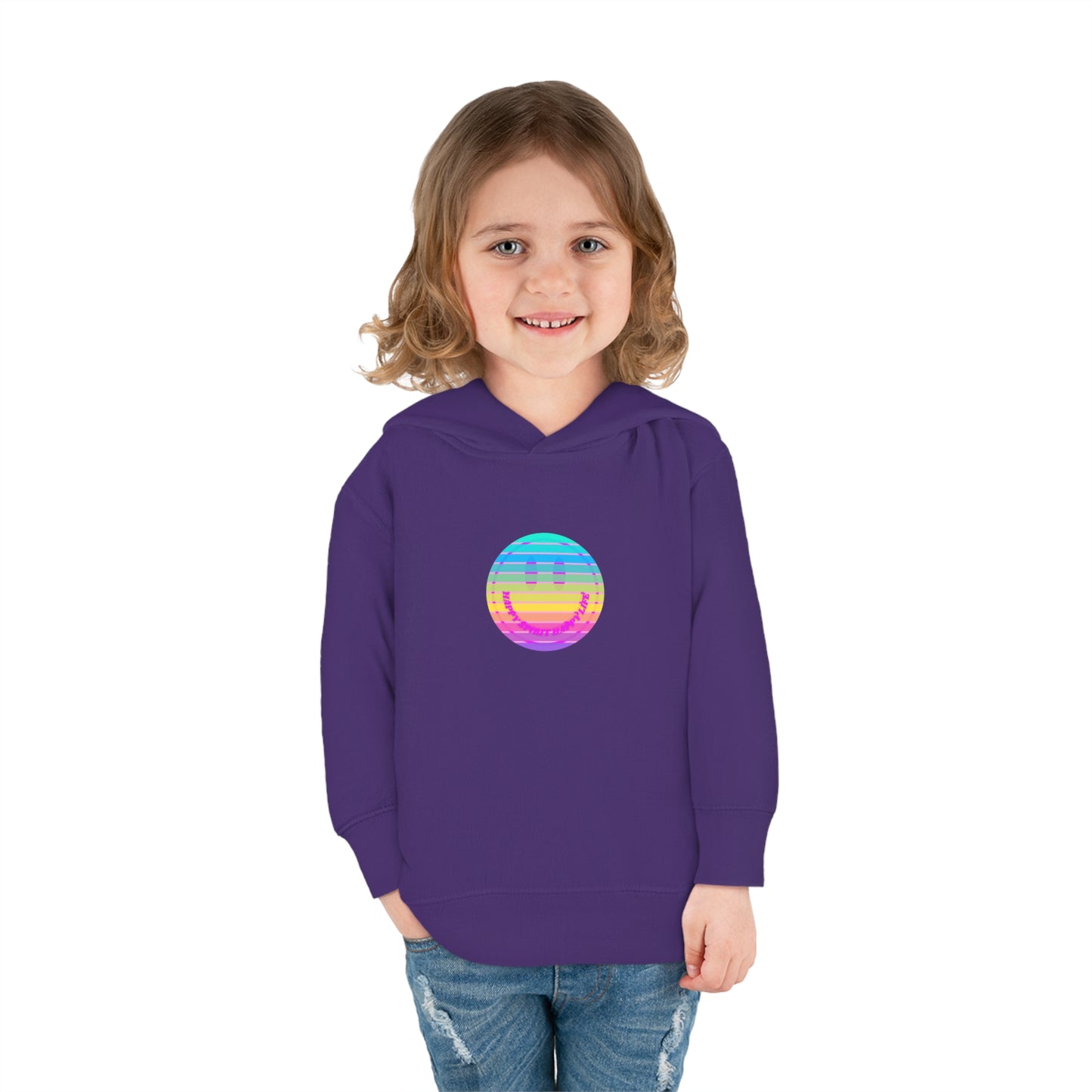 Aesthetic Hoodie for Toddler, Pink Rainbow Hoodie, Kids Smile Face Hoodie, Happy Spirit Happy Life Hoodie, Happy Mind Hoodie, Cute Kid Gifts