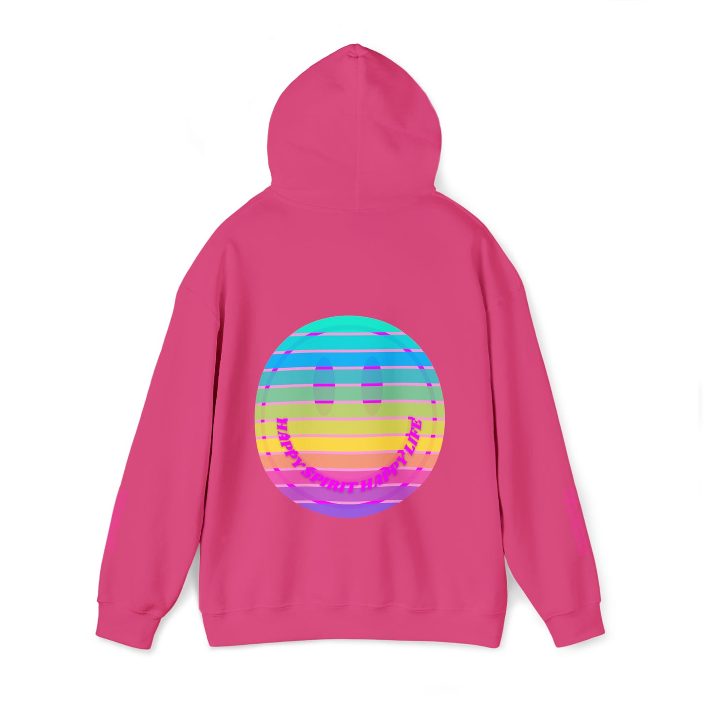 Personalized Name Hoodie, Aesthetic Hoodie, Happy Spirit Happy Life, Smile Hoodie, Happy Mind Hoodie, Mental Health Hoodie, Rainbow Hoodie