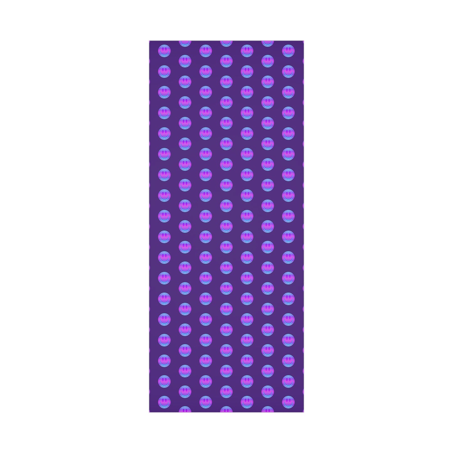 Aesthetic Gift Wrap Paper, Smile Face Gift Wrap Paper, Blue Purple Smile Wrapping Paper, Pastel Christmas Paper, Purple Holiday Wrap