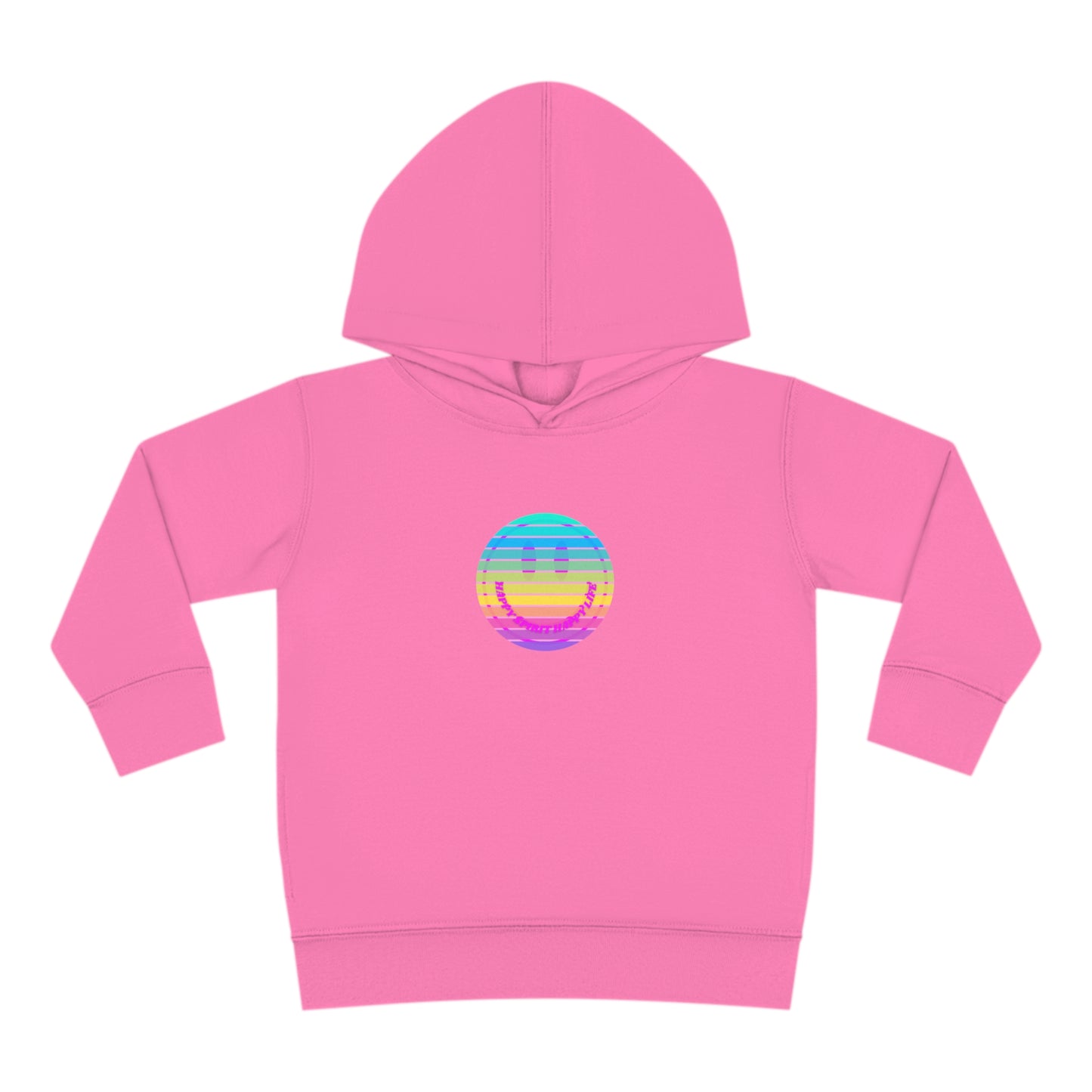 Aesthetic Hoodie for Toddler, Pink Rainbow Hoodie, Kids Smile Face Hoodie, Happy Spirit Happy Life Hoodie, Happy Mind Hoodie, Cute Kid Gifts