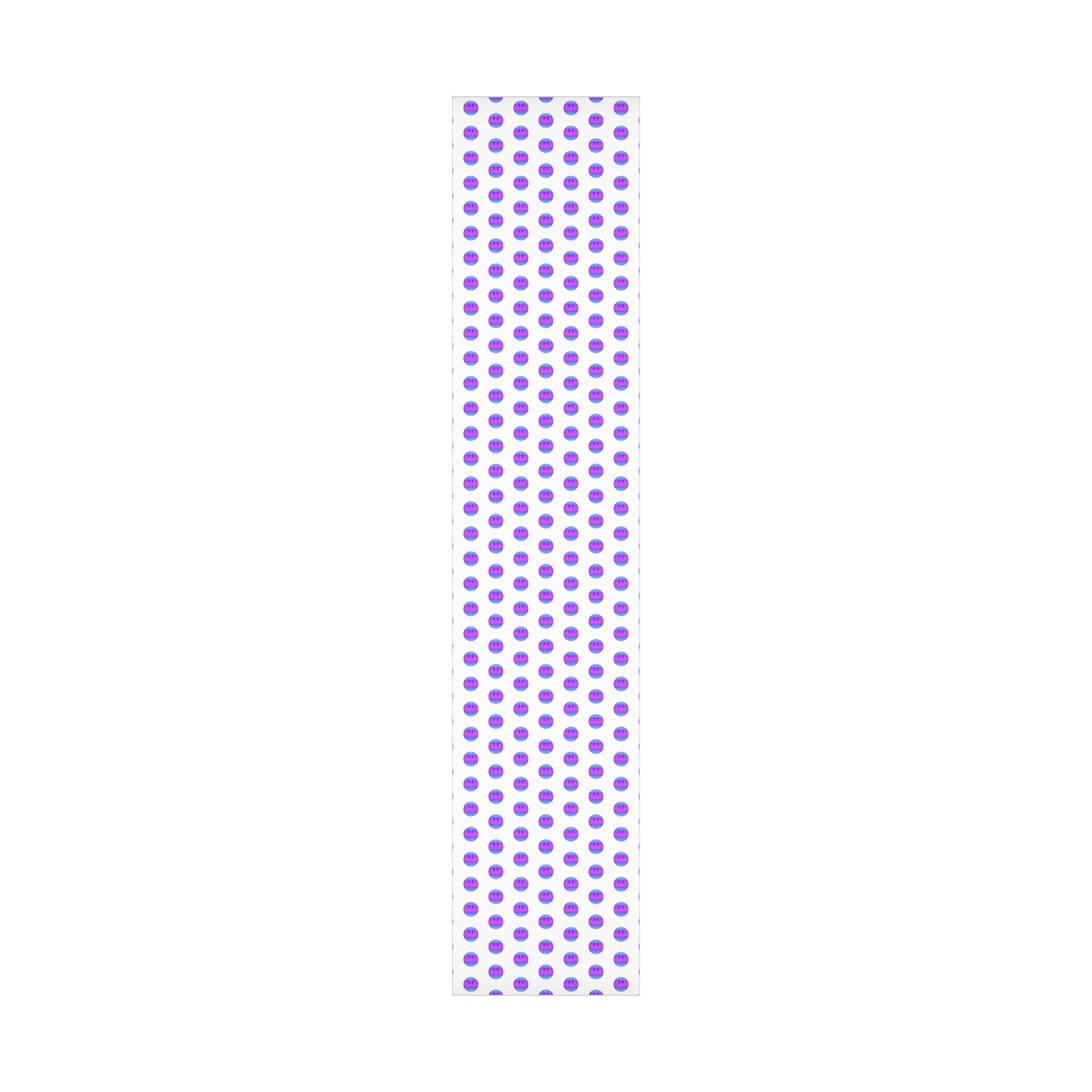 Aesthetic Gift Wrap Paper, Purple Smile Face Gift Wrap Paper, Blue Purple Smile Wrapping Paper, Pastel Christmas Paper, Purple Gift Wrap