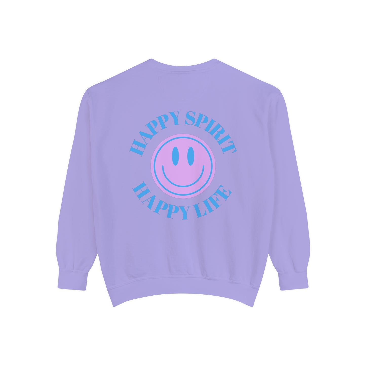 Aesthetic Smile Cropped or Regular Sweatshirt , Smile Face Comfort Colors Crewneck, Happy Spirit Happy Life Smile Sweatshirt, Unisex Garment-Dyed Sweatshirt