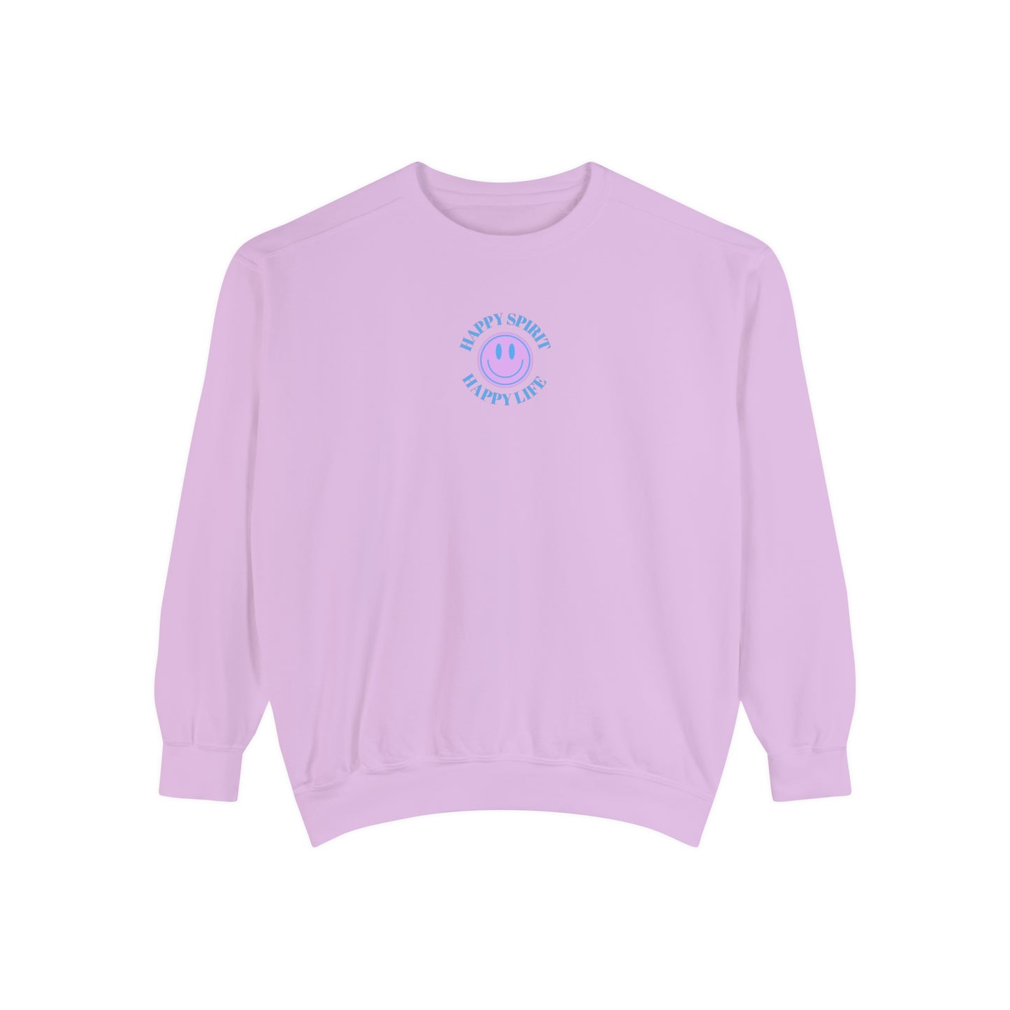 Aesthetic Smile Cropped or Regular Sweatshirt , Smile Face Comfort Colors Crewneck, Happy Spirit Happy Life Smile Sweatshirt, Unisex Garment-Dyed Sweatshirt