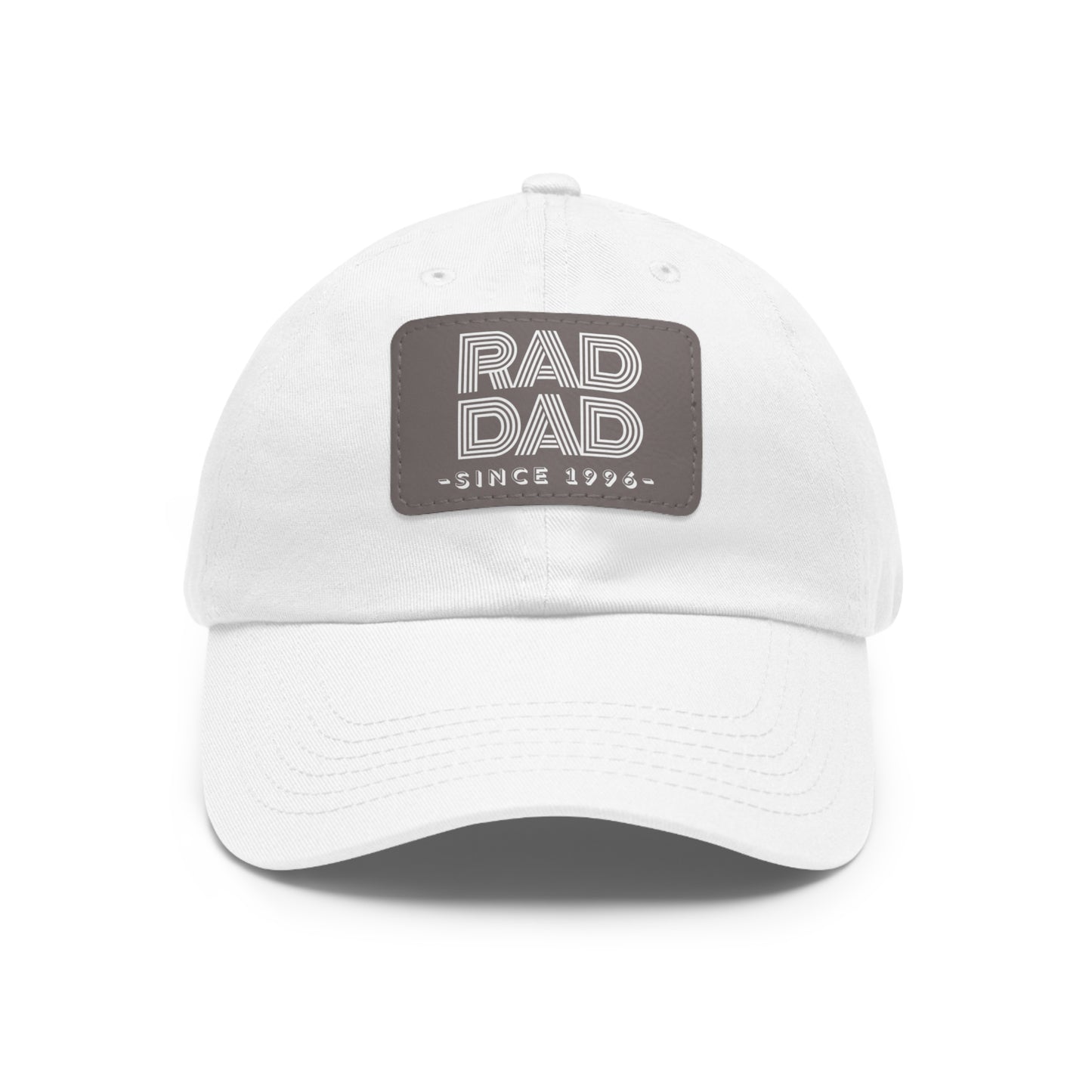 Customizable Rad Dad Hat with Leather Patch, Fathers Day Gift, Dad Hat, Dad Gift, Dad Date Hat, Dad Baseball Hat, Dad Retro Hat, Cotton Hat