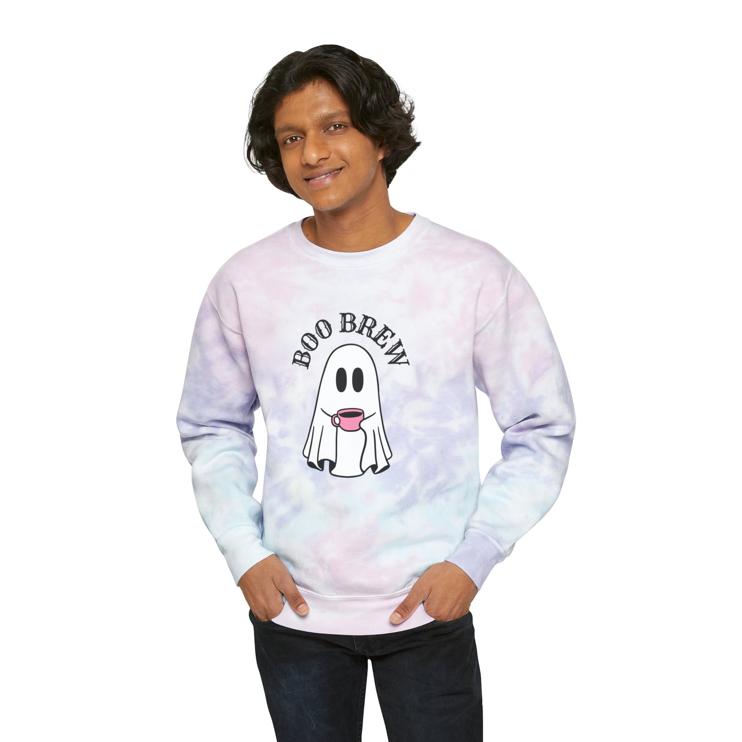 Halloween Sweatshirt, Ghost Boo Brew Sweatshirt, BooJee Shirt, Spooky Ghost Shirt, Spooky Season Ghost, Spooky Vibes Shirt, Halloween Gift