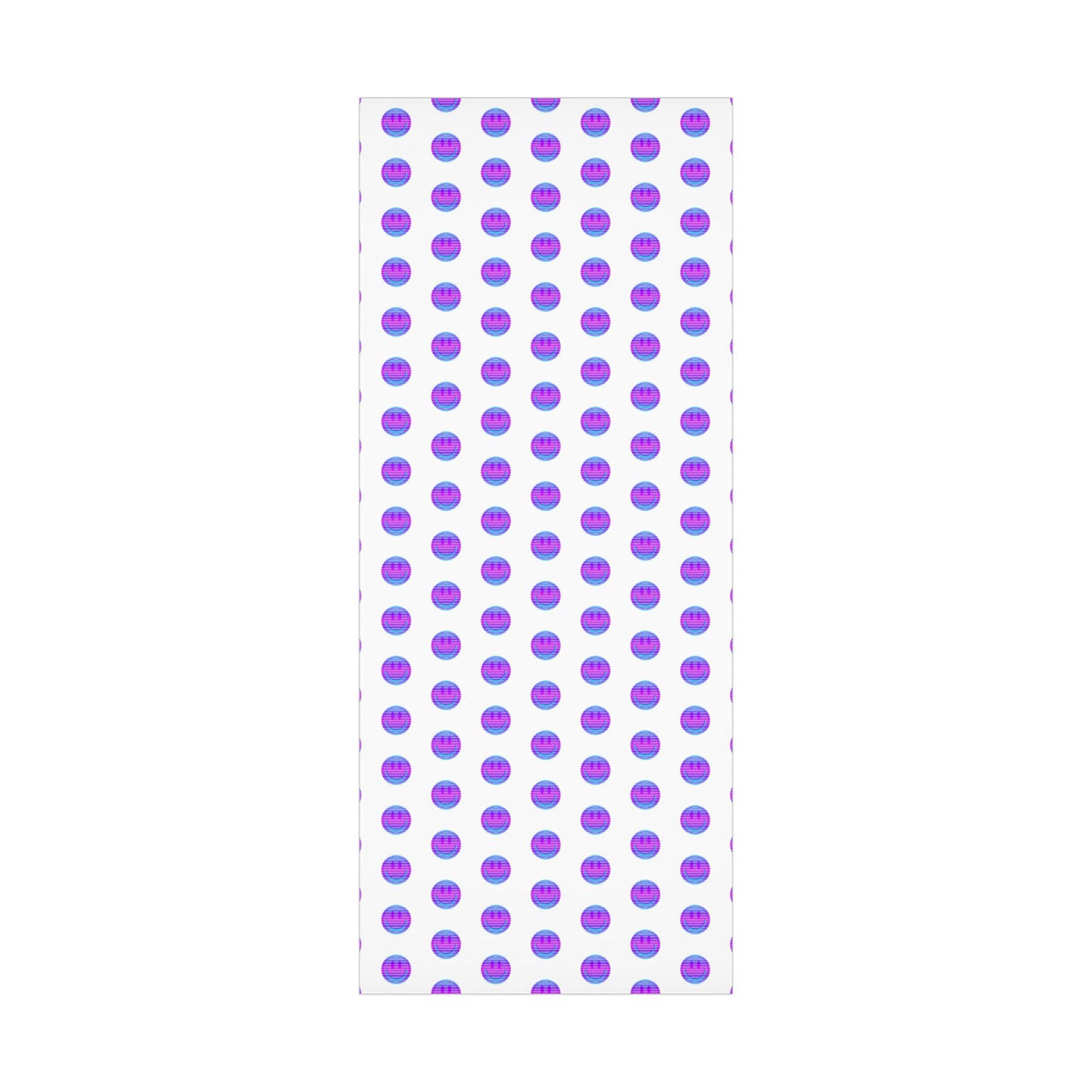 Aesthetic Gift Wrap Paper, Purple Smile Face Gift Wrap Paper, Blue Purple Smile Wrapping Paper, Pastel Christmas Paper, Purple Gift Wrap