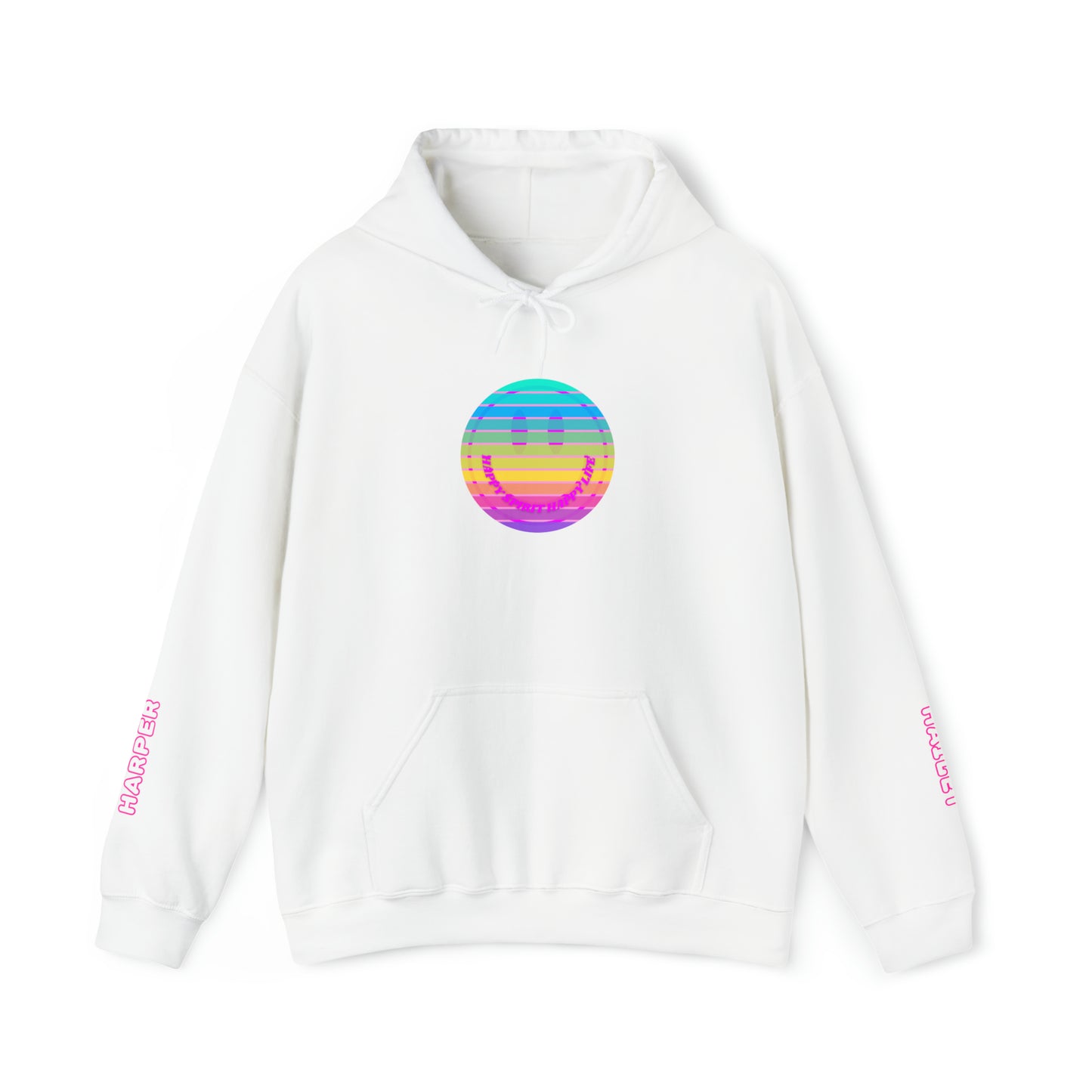 Personalized Name Hoodie, Aesthetic Hoodie, Happy Spirit Happy Life, Smile Hoodie, Happy Mind Hoodie, Mental Health Hoodie, Rainbow Hoodie