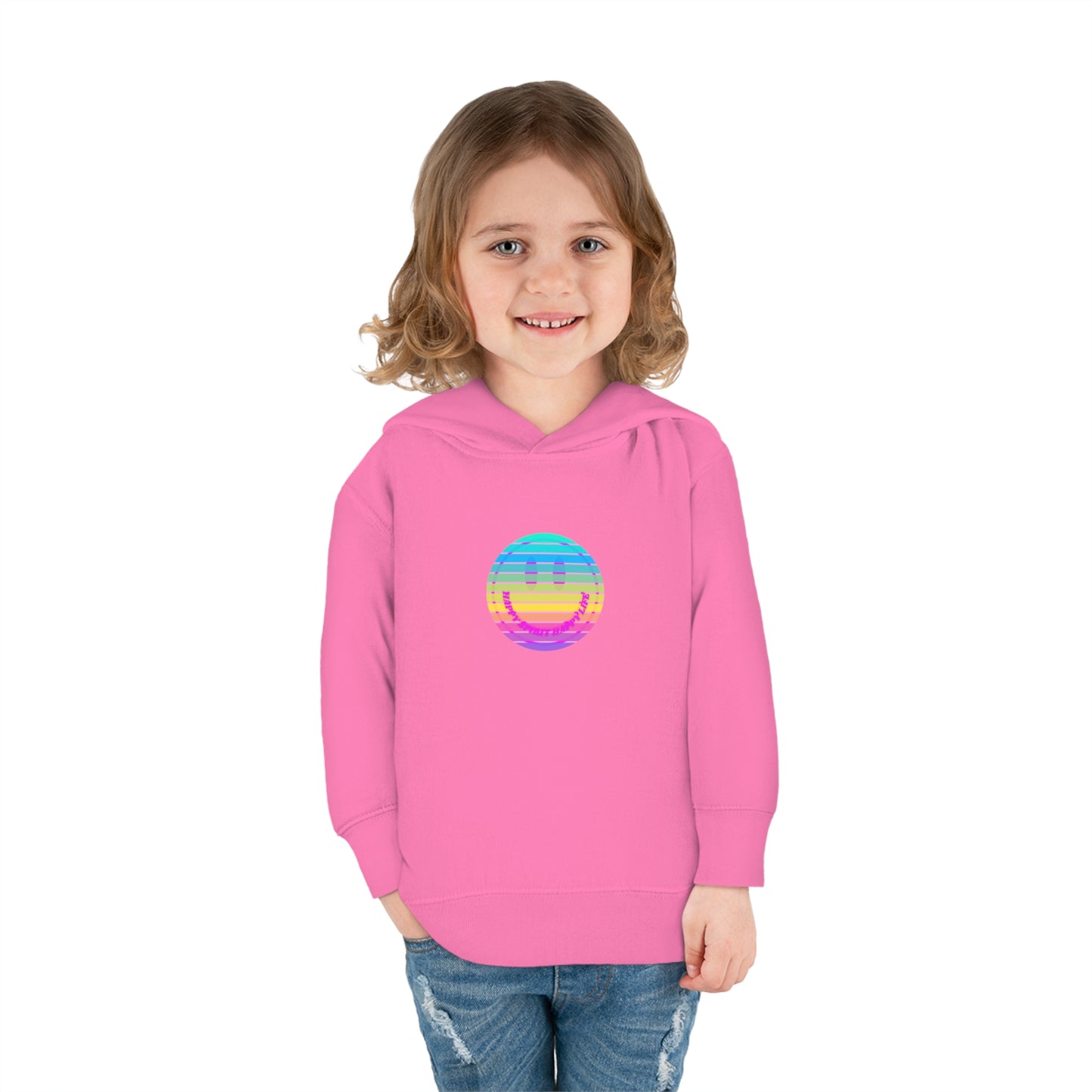 Aesthetic Hoodie for Toddler, Pink Rainbow Hoodie, Kids Smile Face Hoodie, Happy Spirit Happy Life Hoodie, Happy Mind Hoodie, Cute Kid Gifts