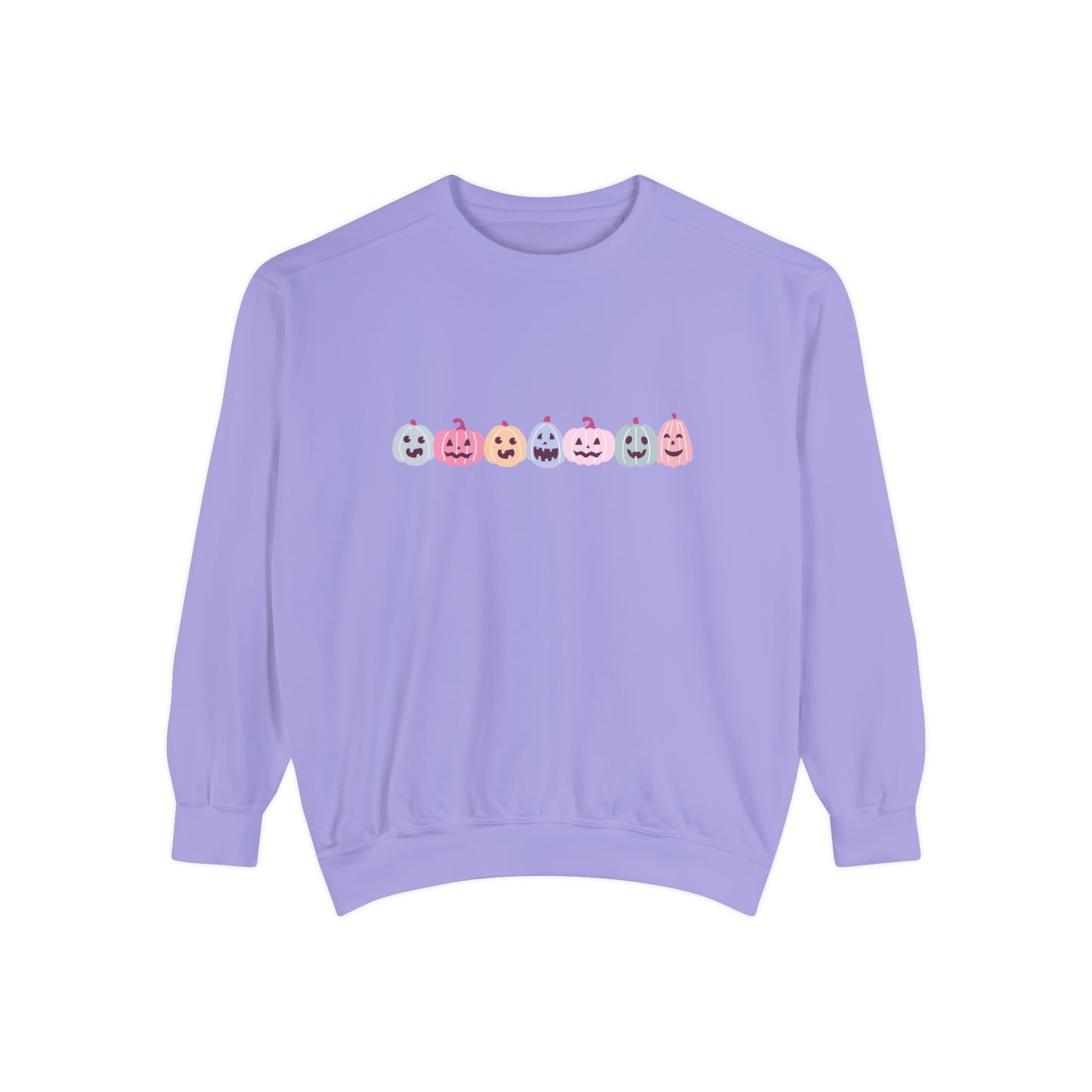 Pastel Pumpkin Sweatshirt, Halloween Pumpkin Sweater, Fall Sweatshirt, Pumpkin Halloween Crewneck, Cute Spooky Season, Pink Comfort Colors