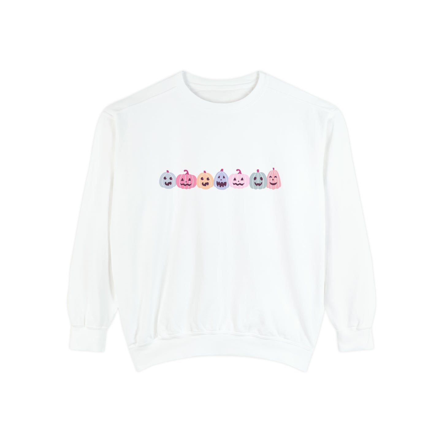 Pastel Pumpkin Sweatshirt, Halloween Pumpkin Sweater, Fall Sweatshirt, Pumpkin Halloween Crewneck, Cute Spooky Season, Pink Comfort Colors