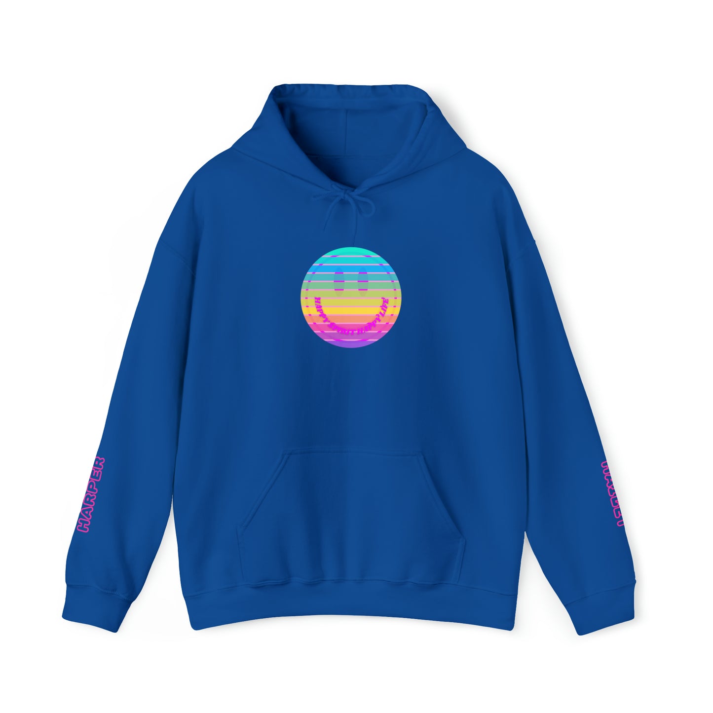 Personalized Name Hoodie, Aesthetic Hoodie, Happy Spirit Happy Life, Smile Hoodie, Happy Mind Hoodie, Mental Health Hoodie, Rainbow Hoodie