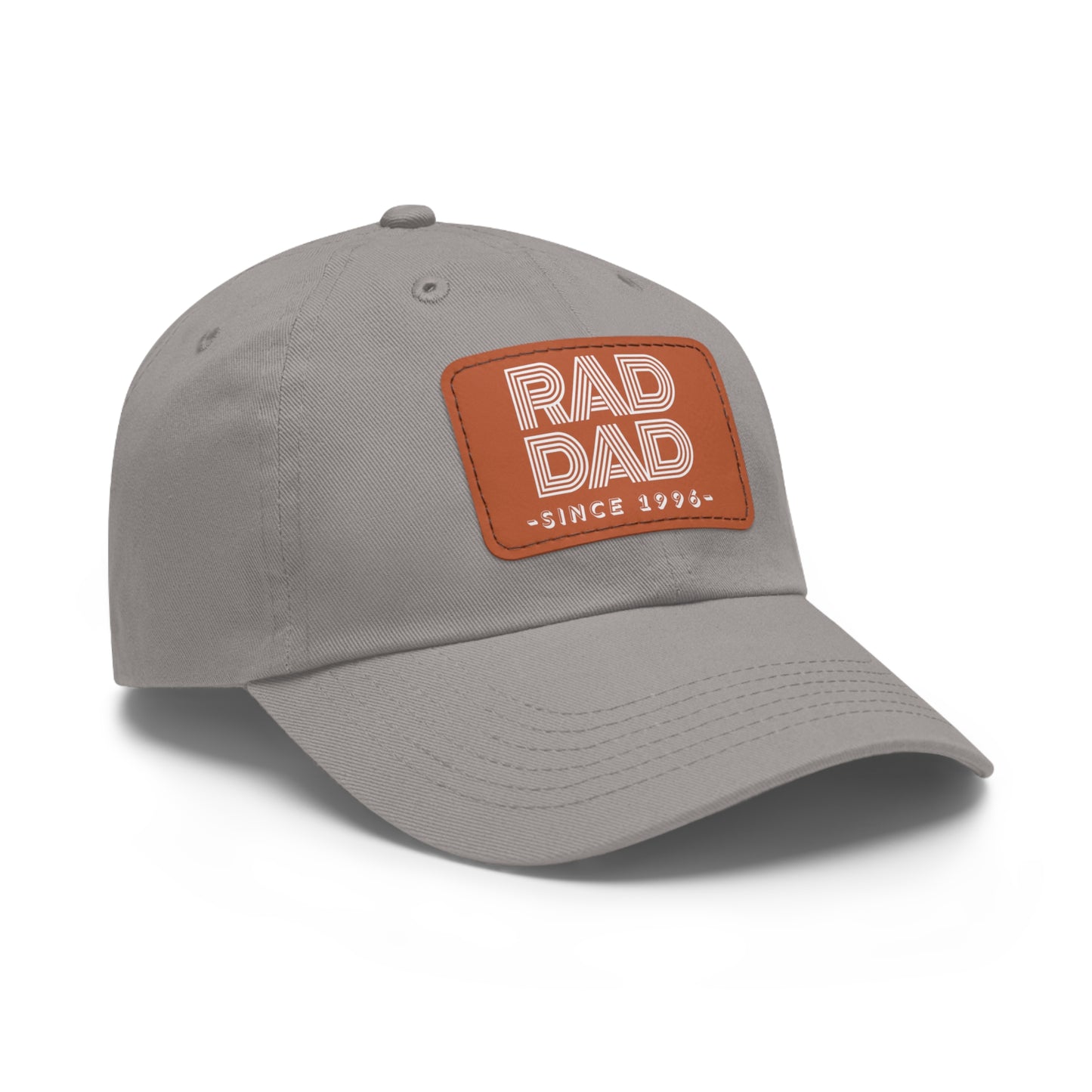 Customizable Rad Dad Hat with Leather Patch, Fathers Day Gift, Dad Hat, Dad Gift, Dad Date Hat, Dad Baseball Hat, Dad Retro Hat, Cotton Hat