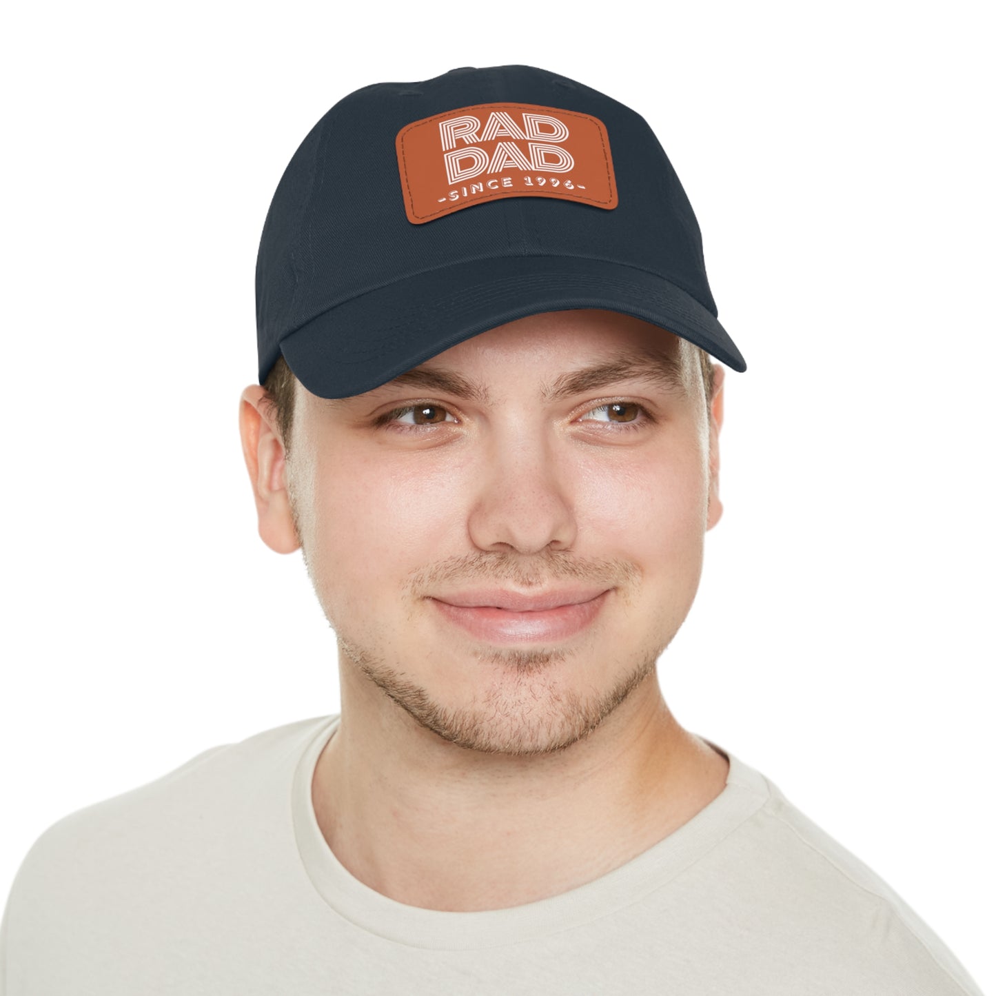 Customizable Rad Dad Hat with Leather Patch, Fathers Day Gift, Dad Hat, Dad Gift, Dad Date Hat, Dad Baseball Hat, Dad Retro Hat, Cotton Hat