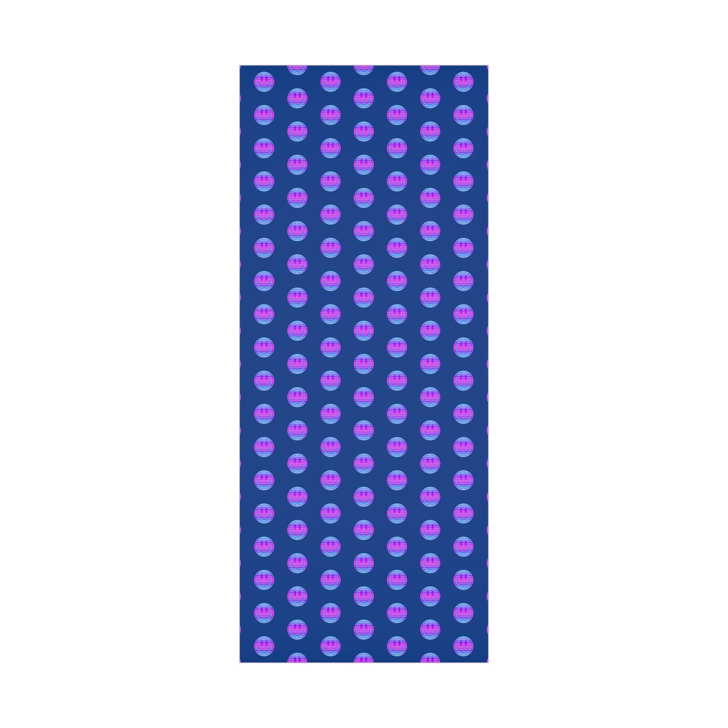 Aesthetic Gift Wrap Paper, Smile Face Gift Wrap Paper, Blue Purple Smile Wrapping Paper, Pastel Christmas Paper, Purple Holiday Wrap