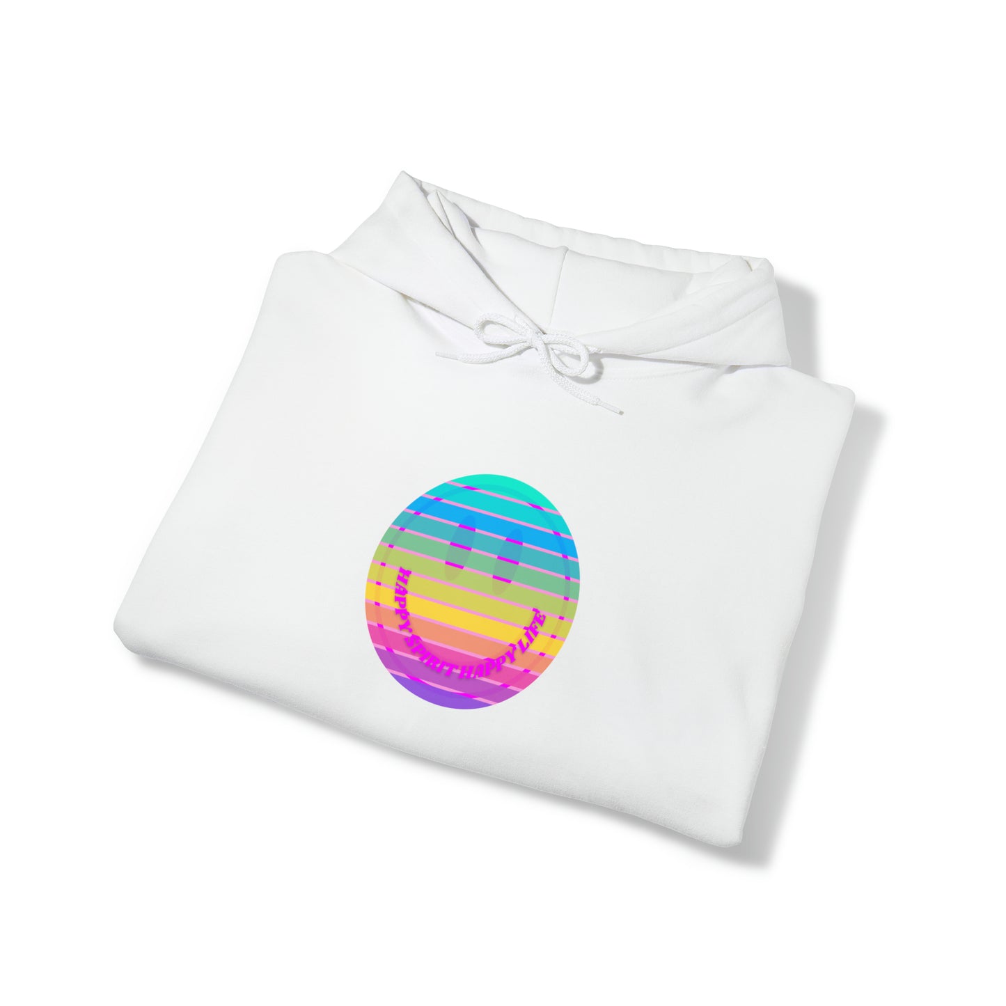 Personalized Name Hoodie, Aesthetic Hoodie, Happy Spirit Happy Life, Smile Hoodie, Happy Mind Hoodie, Mental Health Hoodie, Rainbow Hoodie
