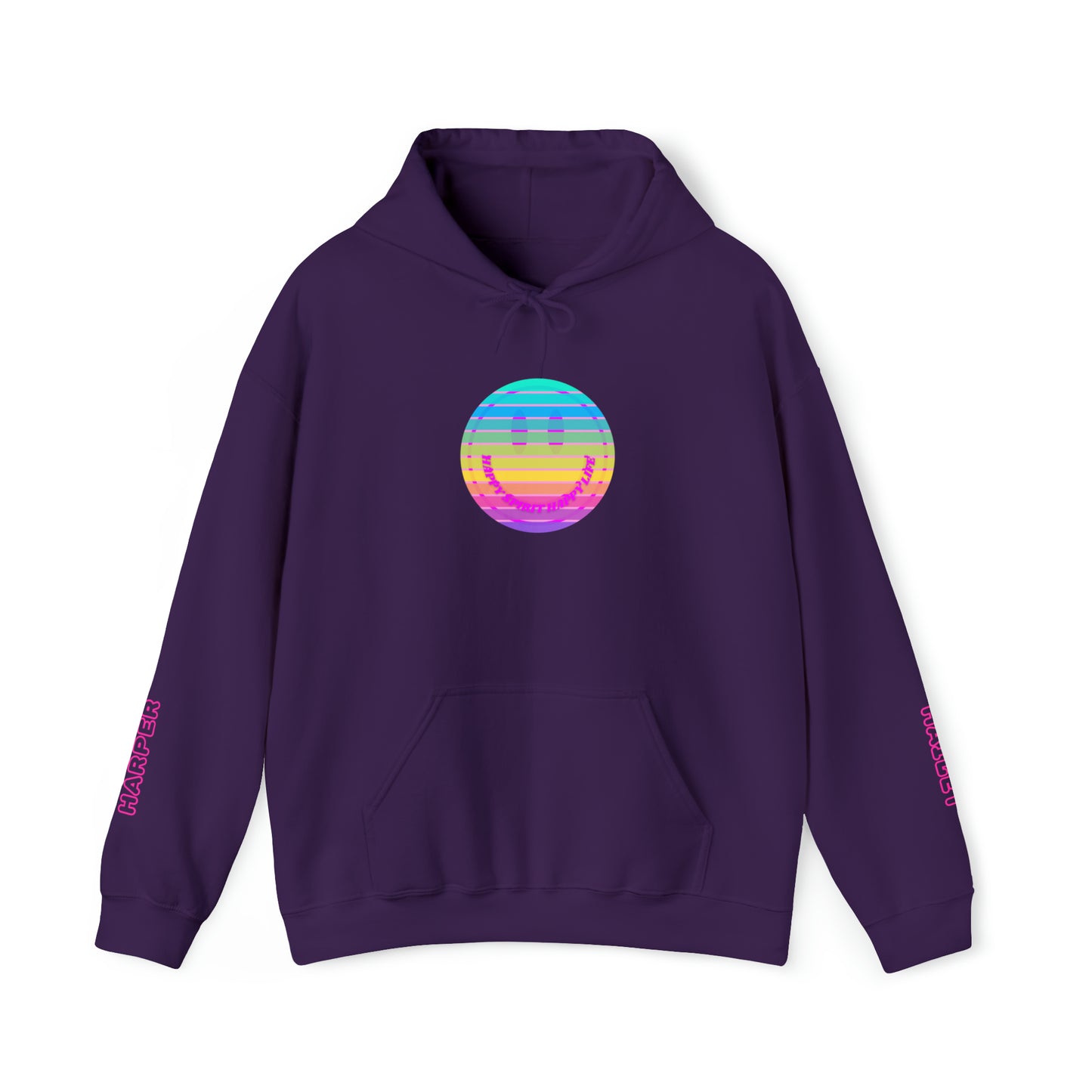 Personalized Name Hoodie, Aesthetic Hoodie, Happy Spirit Happy Life, Smile Hoodie, Happy Mind Hoodie, Mental Health Hoodie, Rainbow Hoodie