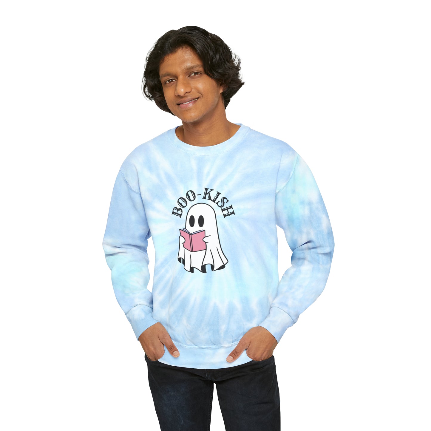 Halloween Sweatshirt, Bookish Sweatshirt, Spooky Season Sweater, Book Lover SweatShirt, Pastel Halloween Sweater, Ghost Sweatshirt, Boo Jee