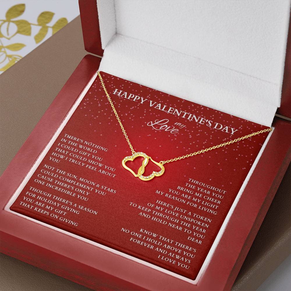 Wife Gift, Girlfriend Gift, Lover Gift, Happy Valentine's Day, Valentine's Day Gift, Heart Necklace, Valentine's Day Necklace, Diamond and Gold Necklace, Valentine Gift for Her