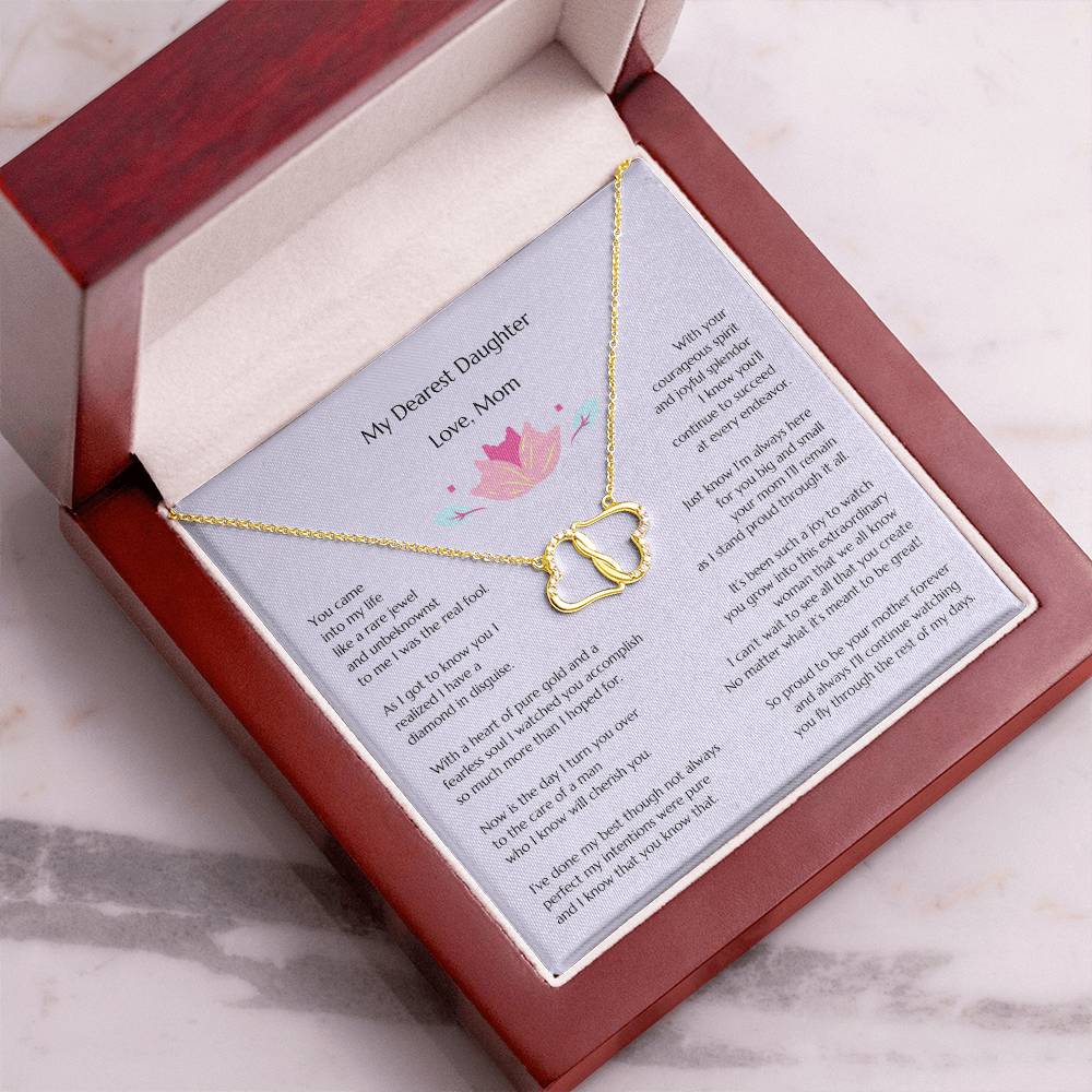 Gift for Bride, Wedding Gift for Bride from MOB, Bridal Necklace from Mom, Mom to Daughter Bridal Gift, To Bride from MOB