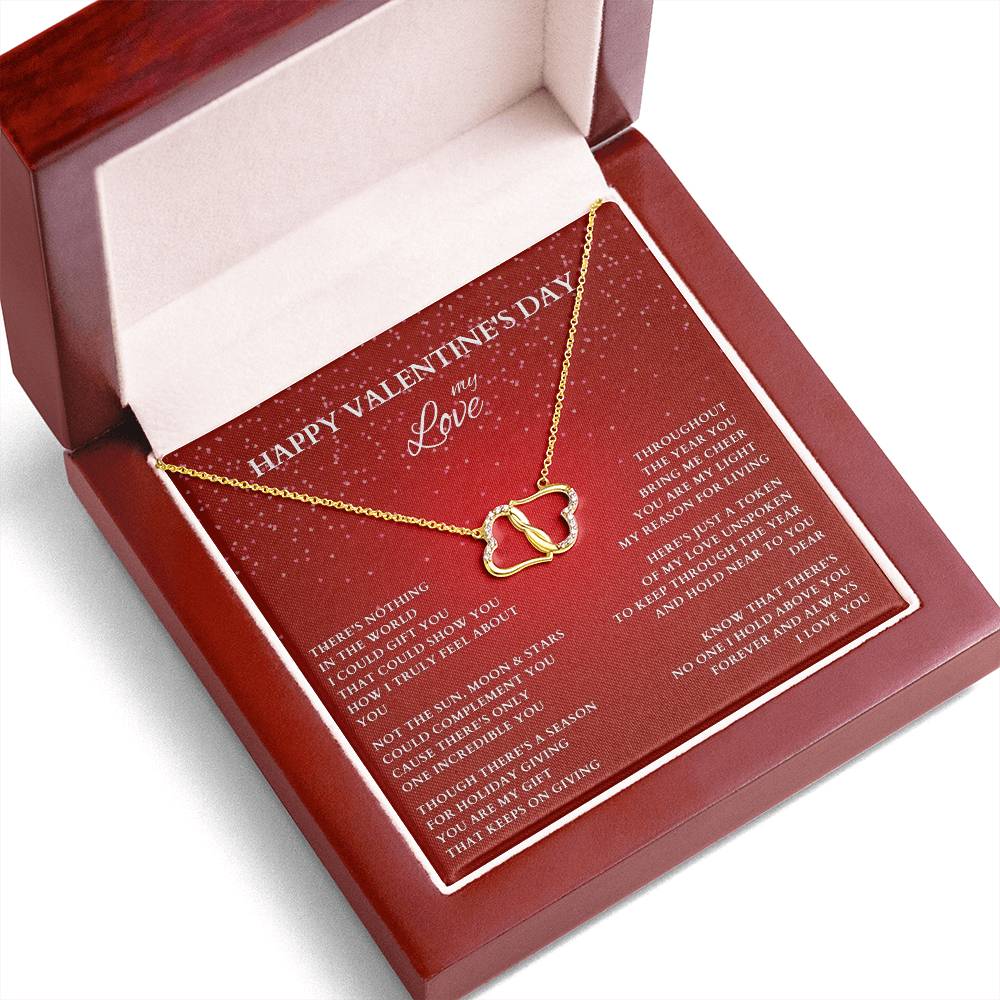 Wife Gift, Girlfriend Gift, Lover Gift, Happy Valentine's Day, Valentine's Day Gift, Heart Necklace, Valentine's Day Necklace, Diamond and Gold Necklace, Valentine Gift for Her