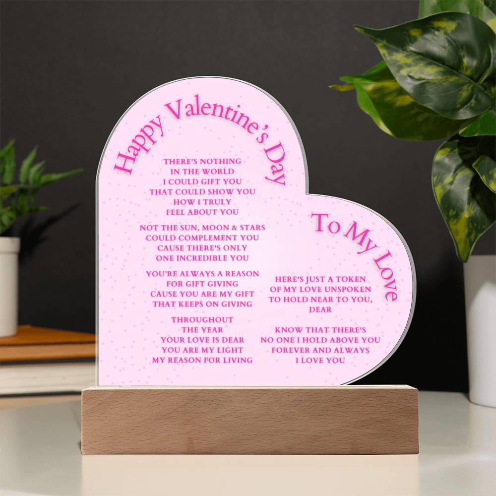 Wife Gift, Girlfriend Gift, Lover Gift, Valentine's Day Gift, Husband Gift, Wife Christmas Gift, Acrylic, Husband Valentine Gift, Boyfriend Gift