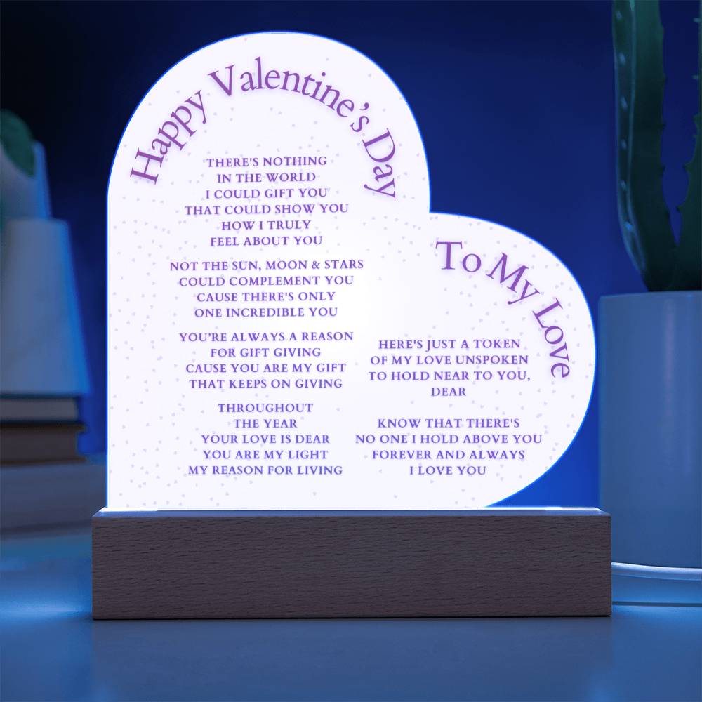 Wife Gift, Girlfriend Gift, Lover Gift, Valentine's Day Gift, Husband Gift, Wife Christmas Gift, Acrylic, Husband Valentine Gift, Boyfriend Gift