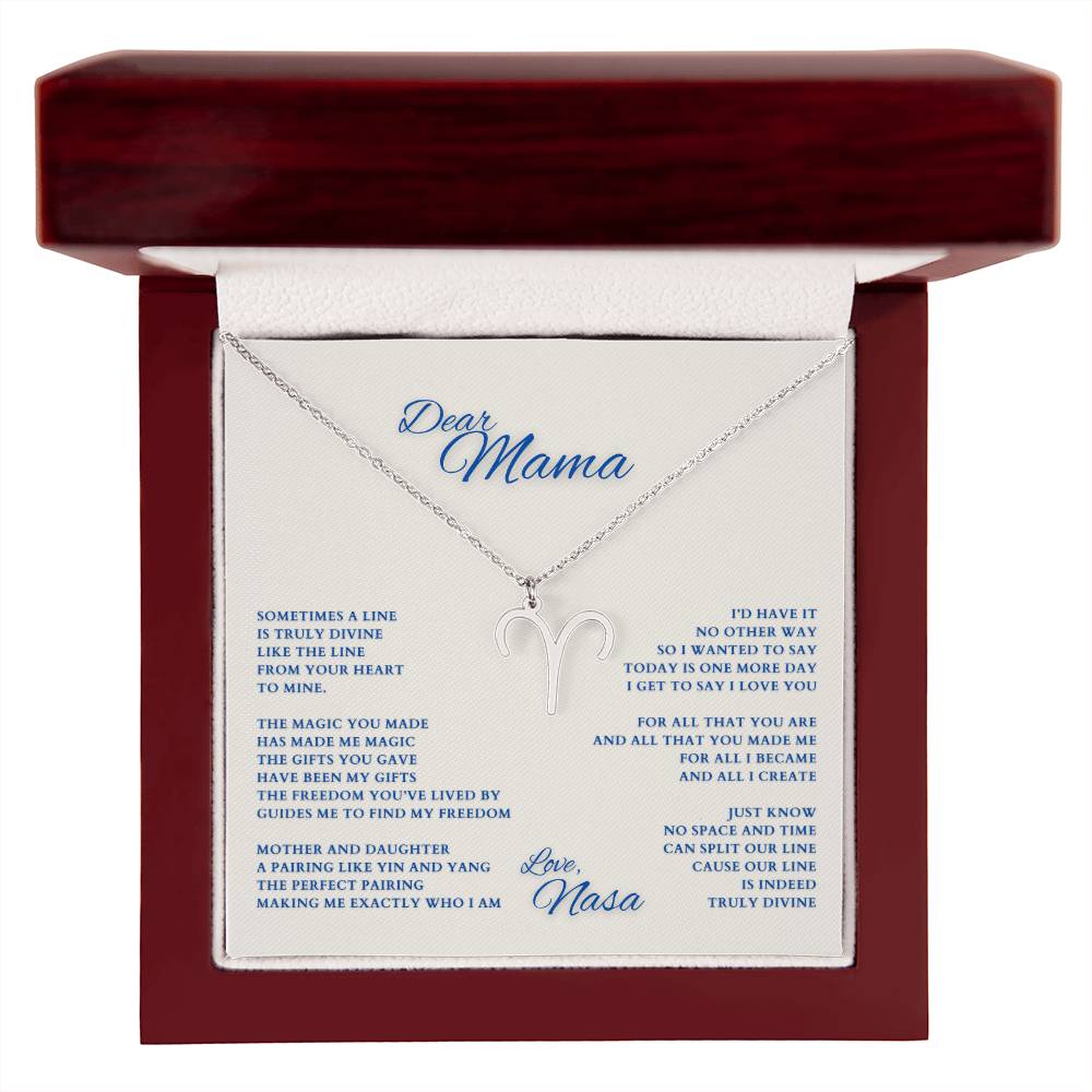 Mom Gift, Gift for Mom, Personalized Name Necklace, Mama Gift, Mom Zodiac Necklace, Custom Name Zodiac Necklace, Mom Christmas Gift, Mother's Day Gift, Gift for Mother
