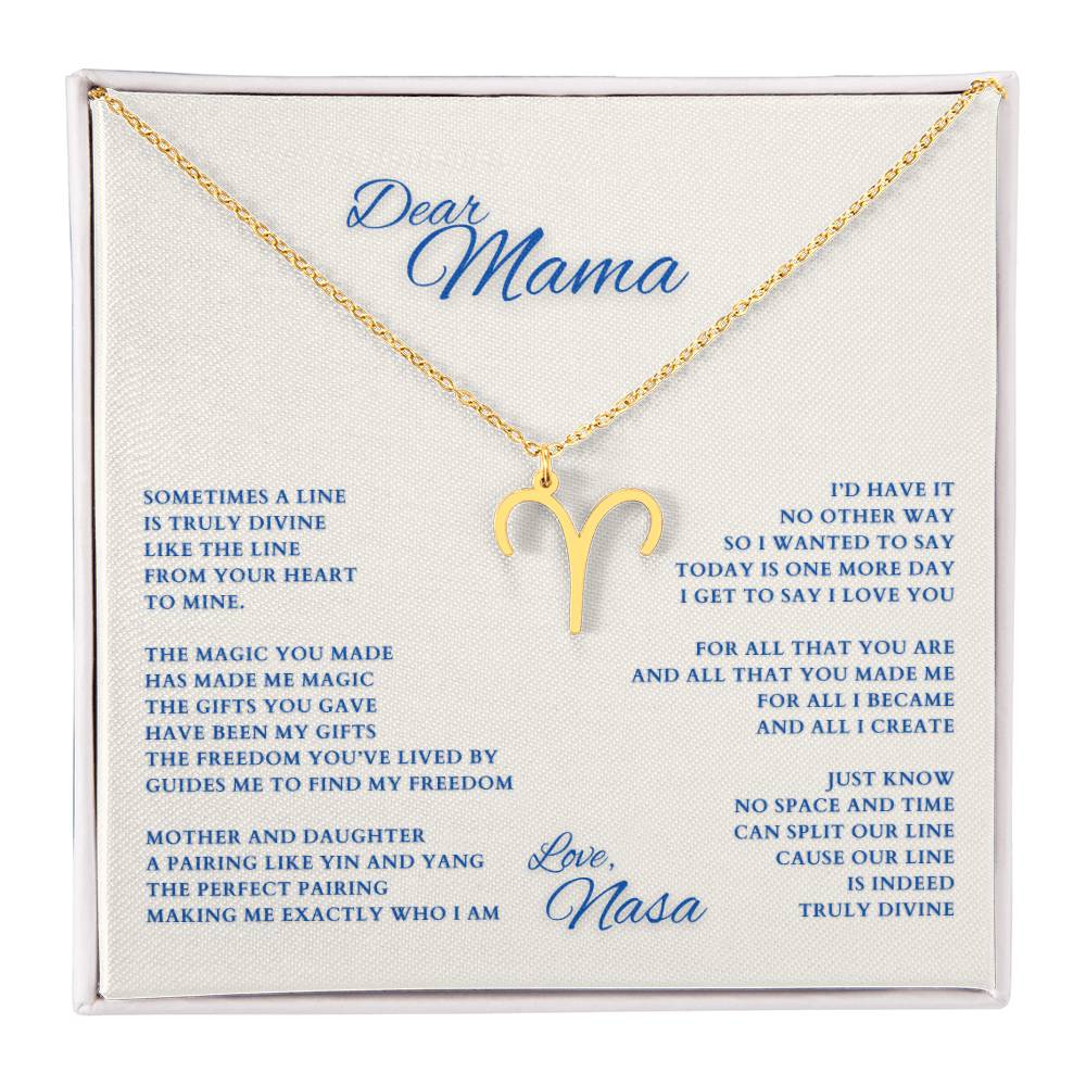 Mom Gift, Gift for Mom, Personalized Name Necklace, Mama Gift, Mom Zodiac Necklace, Custom Name Zodiac Necklace, Mom Christmas Gift, Mother's Day Gift, Gift for Mother