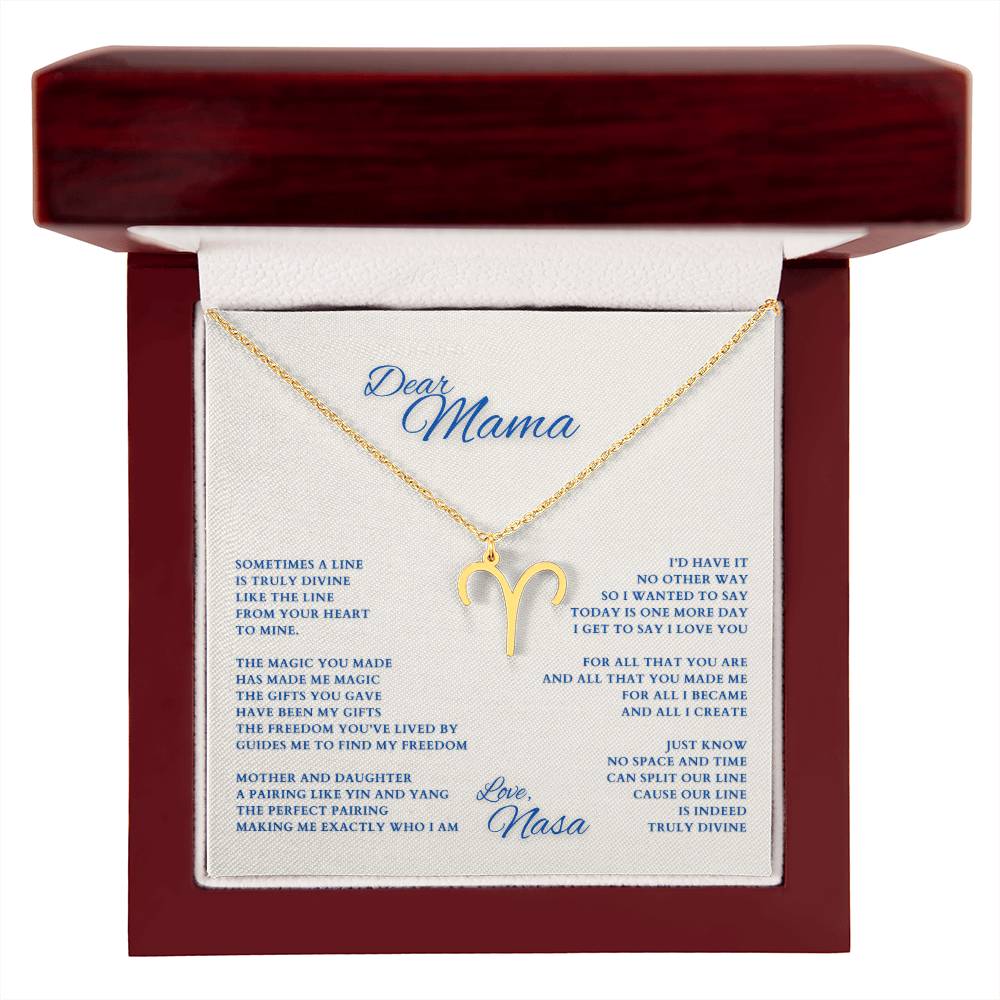 Mom Gift, Gift for Mom, Personalized Name Necklace, Mama Gift, Mom Zodiac Necklace, Custom Name Zodiac Necklace, Mom Christmas Gift, Mother's Day Gift, Gift for Mother