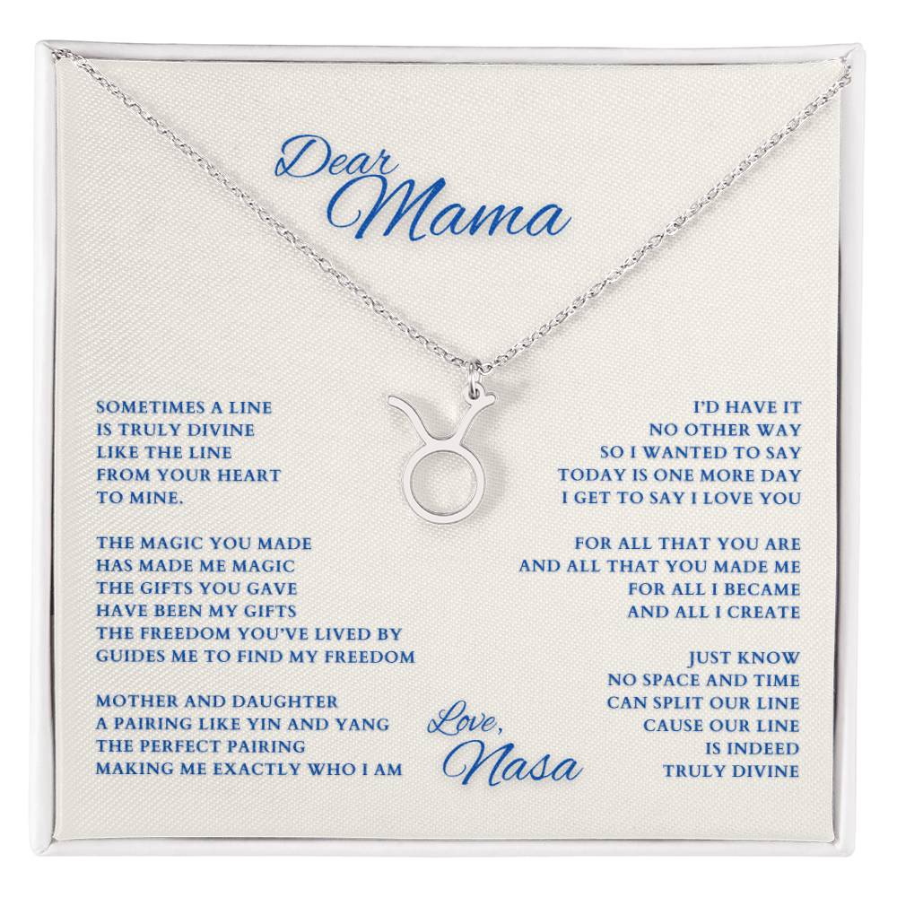 Mom Gift, Gift for Mom, Personalized Name Necklace, Mama Gift, Mom Zodiac Necklace, Custom Name Zodiac Necklace, Mom Christmas Gift, Mother's Day Gift, Gift for Mother
