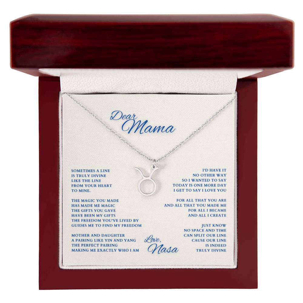 Mom Gift, Gift for Mom, Personalized Name Necklace, Mama Gift, Mom Zodiac Necklace, Custom Name Zodiac Necklace, Mom Christmas Gift, Mother's Day Gift, Gift for Mother