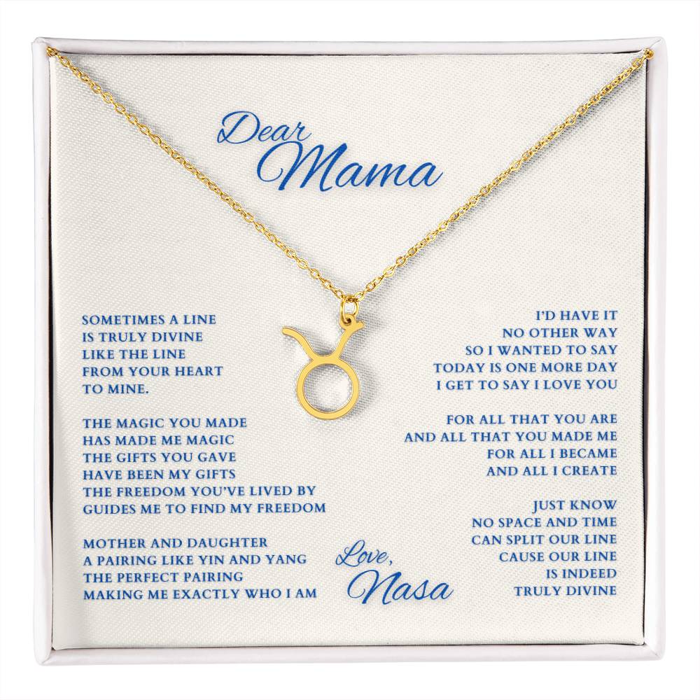 Mom Gift, Gift for Mom, Personalized Name Necklace, Mama Gift, Mom Zodiac Necklace, Custom Name Zodiac Necklace, Mom Christmas Gift, Mother's Day Gift, Gift for Mother