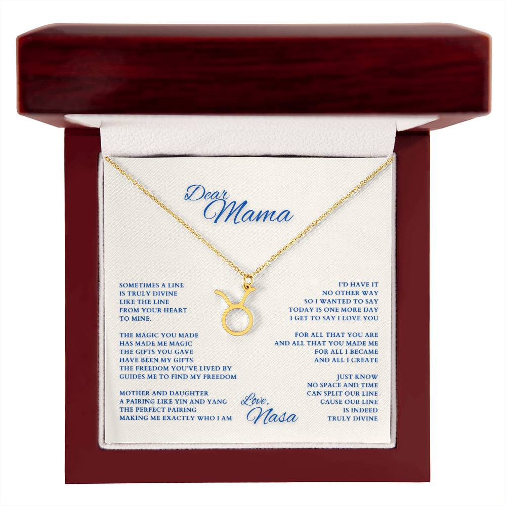 Mom Gift, Gift for Mom, Personalized Name Necklace, Mama Gift, Mom Zodiac Necklace, Custom Name Zodiac Necklace, Mom Christmas Gift, Mother's Day Gift, Gift for Mother
