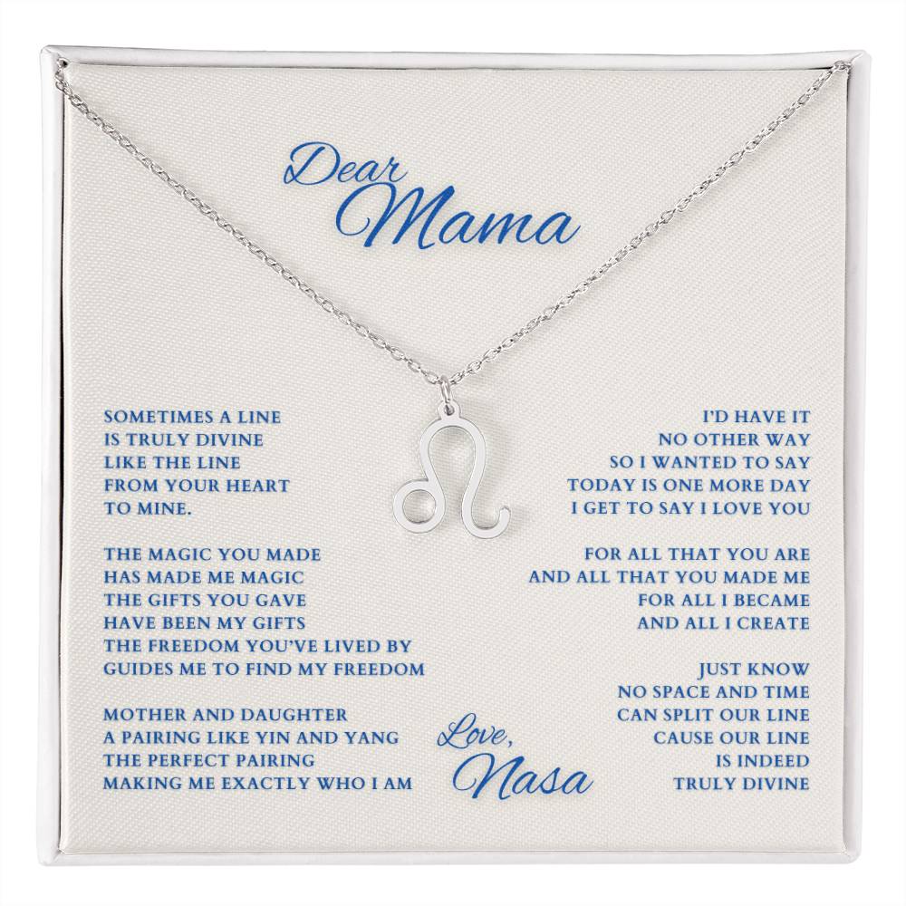 Mom Gift, Gift for Mom, Personalized Name Necklace, Mama Gift, Mom Zodiac Necklace, Custom Name Zodiac Necklace, Mom Christmas Gift, Mother's Day Gift, Gift for Mother