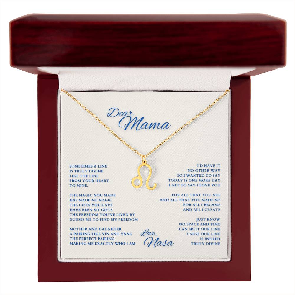 Mom Gift, Gift for Mom, Personalized Name Necklace, Mama Gift, Mom Zodiac Necklace, Custom Name Zodiac Necklace, Mom Christmas Gift, Mother's Day Gift, Gift for Mother