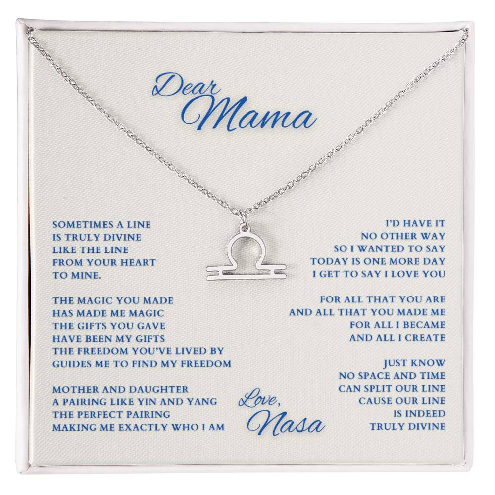 Mom Gift, Gift for Mom, Personalized Name Necklace, Mama Gift, Mom Zodiac Necklace, Custom Name Zodiac Necklace, Mom Christmas Gift, Mother's Day Gift, Gift for Mother