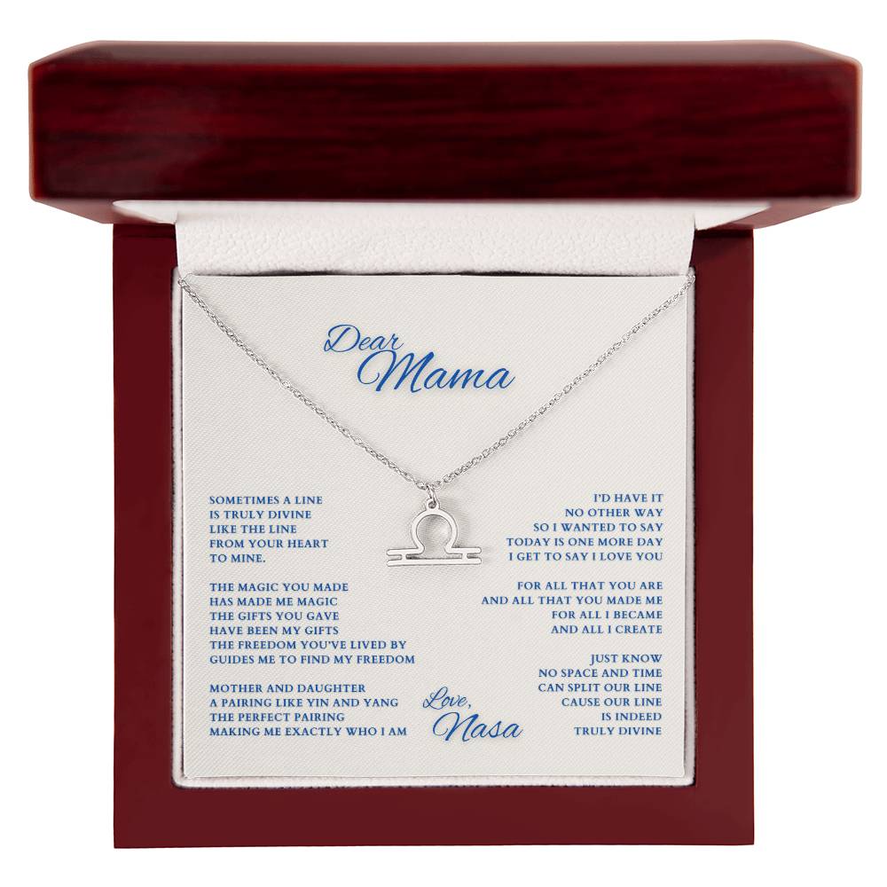Mom Gift, Gift for Mom, Personalized Name Necklace, Mama Gift, Mom Zodiac Necklace, Custom Name Zodiac Necklace, Mom Christmas Gift, Mother's Day Gift, Gift for Mother