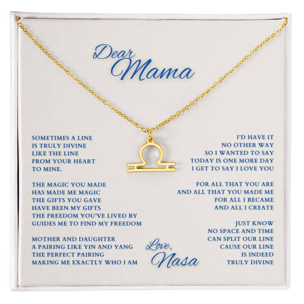 Mom Gift, Gift for Mom, Personalized Name Necklace, Mama Gift, Mom Zodiac Necklace, Custom Name Zodiac Necklace, Mom Christmas Gift, Mother's Day Gift, Gift for Mother