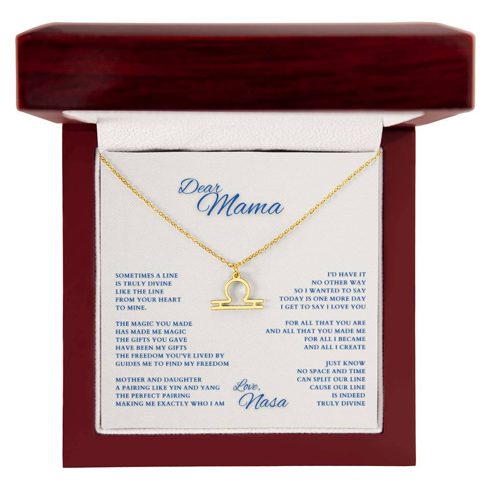 Mom Gift, Gift for Mom, Personalized Name Necklace, Mama Gift, Mom Zodiac Necklace, Custom Name Zodiac Necklace, Mom Christmas Gift, Mother's Day Gift, Gift for Mother