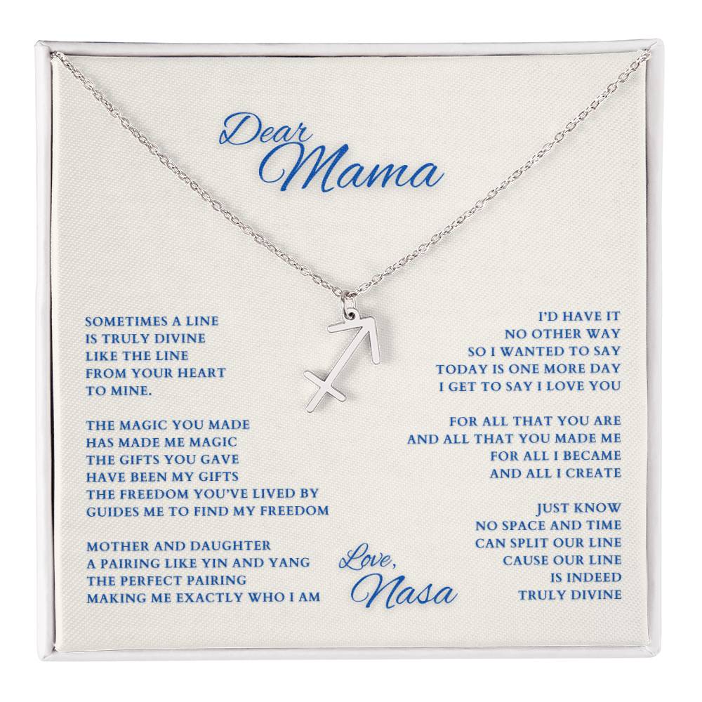 Mom Gift, Gift for Mom, Personalized Name Necklace, Mama Gift, Mom Zodiac Necklace, Custom Name Zodiac Necklace, Mom Christmas Gift, Mother's Day Gift, Gift for Mother