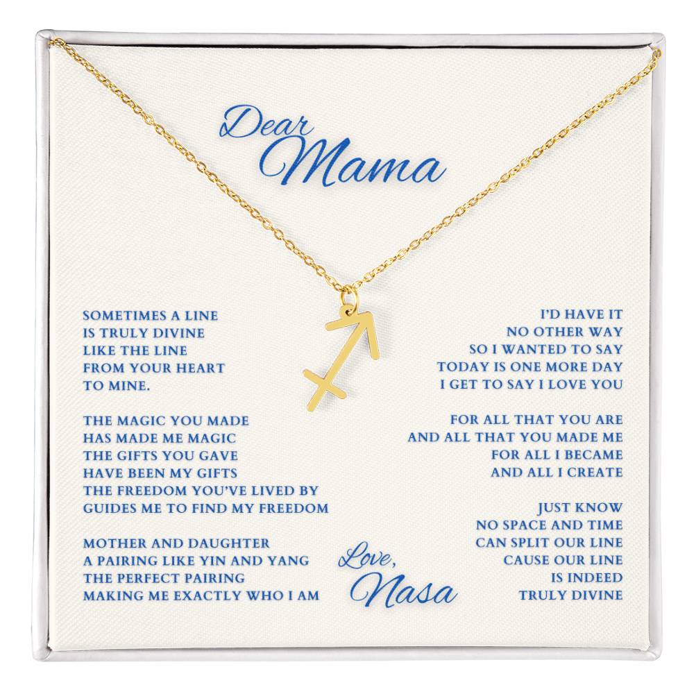 Mom Gift, Gift for Mom, Personalized Name Necklace, Mama Gift, Mom Zodiac Necklace, Custom Name Zodiac Necklace, Mom Christmas Gift, Mother's Day Gift, Gift for Mother