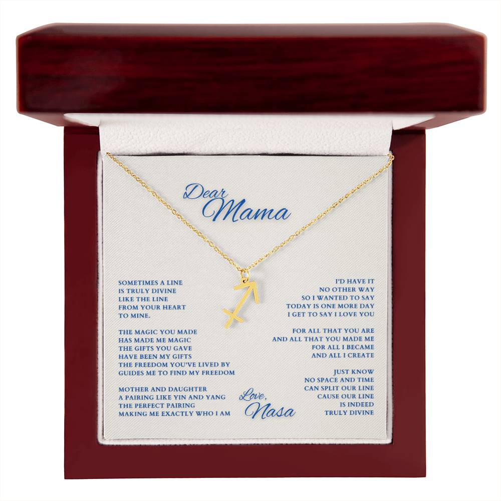 Mom Gift, Gift for Mom, Personalized Name Necklace, Mama Gift, Mom Zodiac Necklace, Custom Name Zodiac Necklace, Mom Christmas Gift, Mother's Day Gift, Gift for Mother