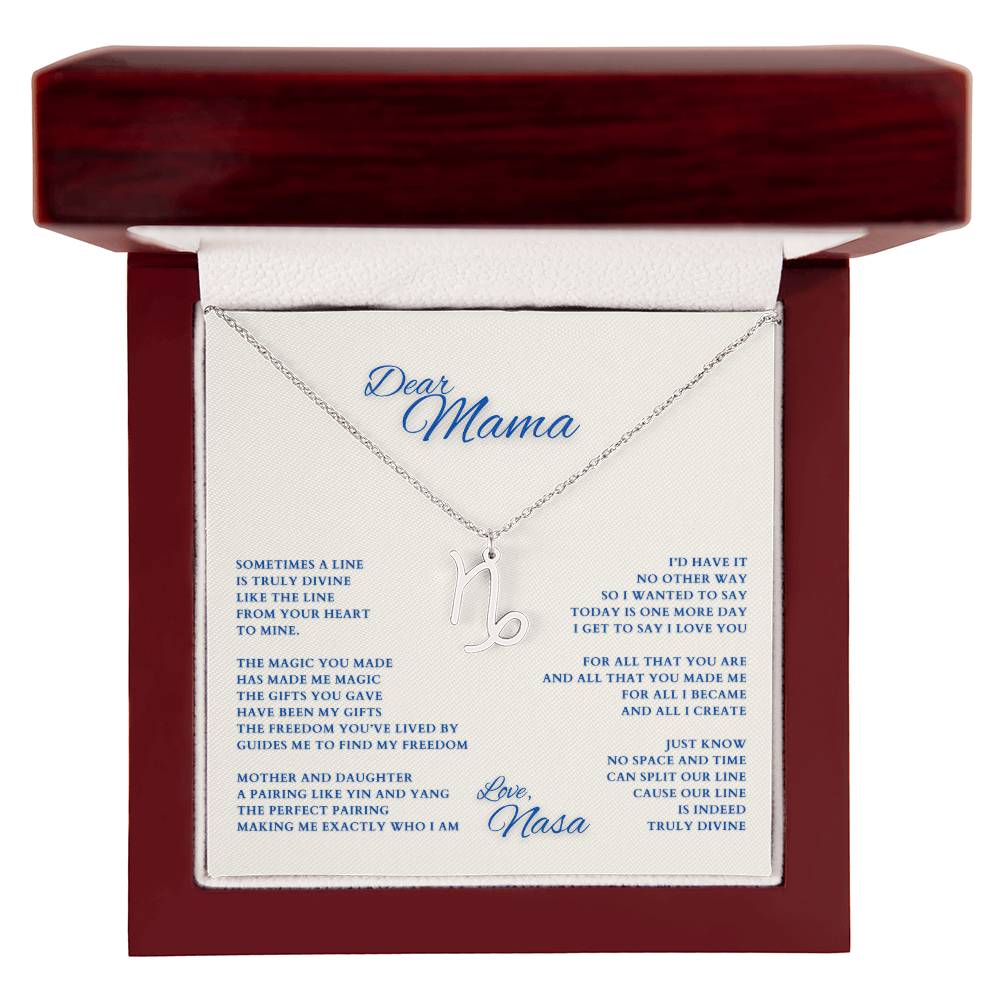 Mom Gift, Gift for Mom, Personalized Name Necklace, Mama Gift, Mom Zodiac Necklace, Custom Name Zodiac Necklace, Mom Christmas Gift, Mother's Day Gift, Gift for Mother