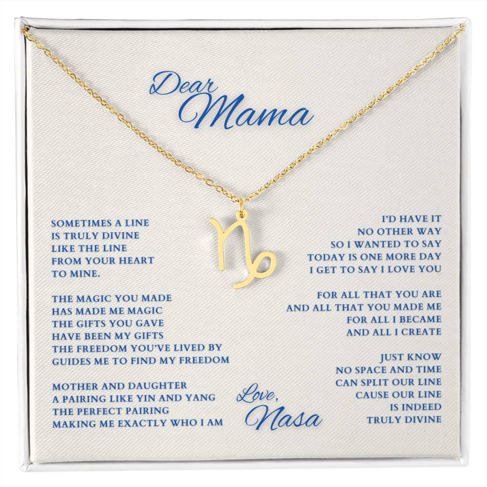 Mom Gift, Gift for Mom, Personalized Name Necklace, Mama Gift, Mom Zodiac Necklace, Custom Name Zodiac Necklace, Mom Christmas Gift, Mother's Day Gift, Gift for Mother