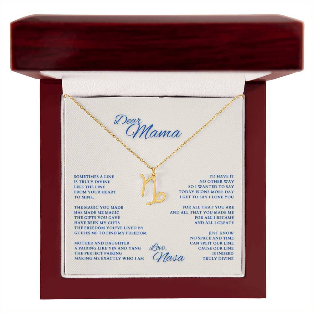 Mom Gift, Gift for Mom, Personalized Name Necklace, Mama Gift, Mom Zodiac Necklace, Custom Name Zodiac Necklace, Mom Christmas Gift, Mother's Day Gift, Gift for Mother