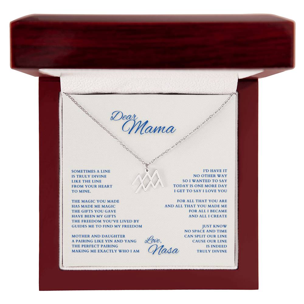 Mom Gift, Gift for Mom, Personalized Name Necklace, Mama Gift, Mom Zodiac Necklace, Custom Name Zodiac Necklace, Mom Christmas Gift, Mother's Day Gift, Gift for Mother