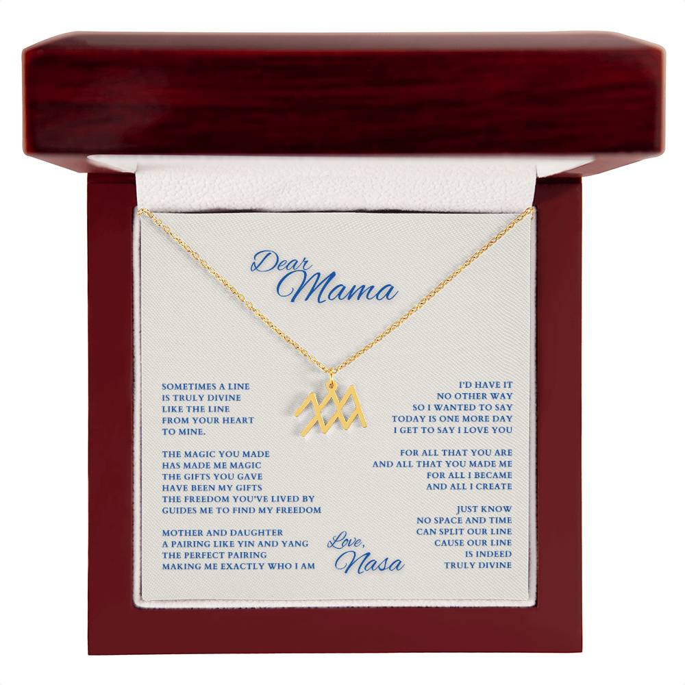 Mom Gift, Gift for Mom, Personalized Name Necklace, Mama Gift, Mom Zodiac Necklace, Custom Name Zodiac Necklace, Mom Christmas Gift, Mother's Day Gift, Gift for Mother